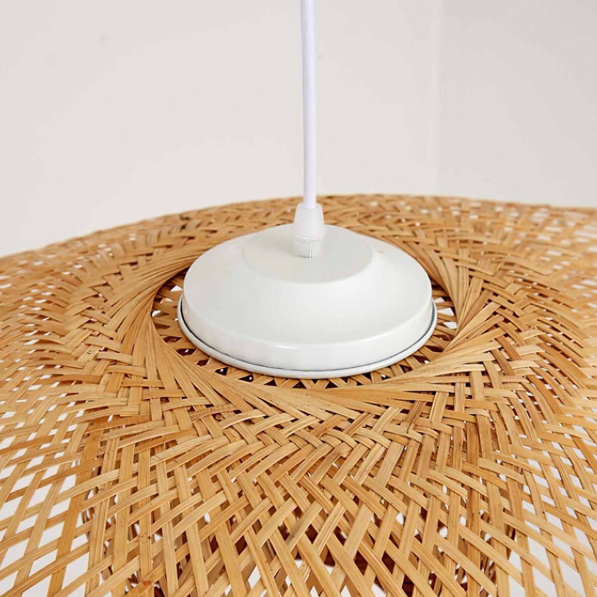 Dune Suspension Bambou Tressage Ouvert Naturel