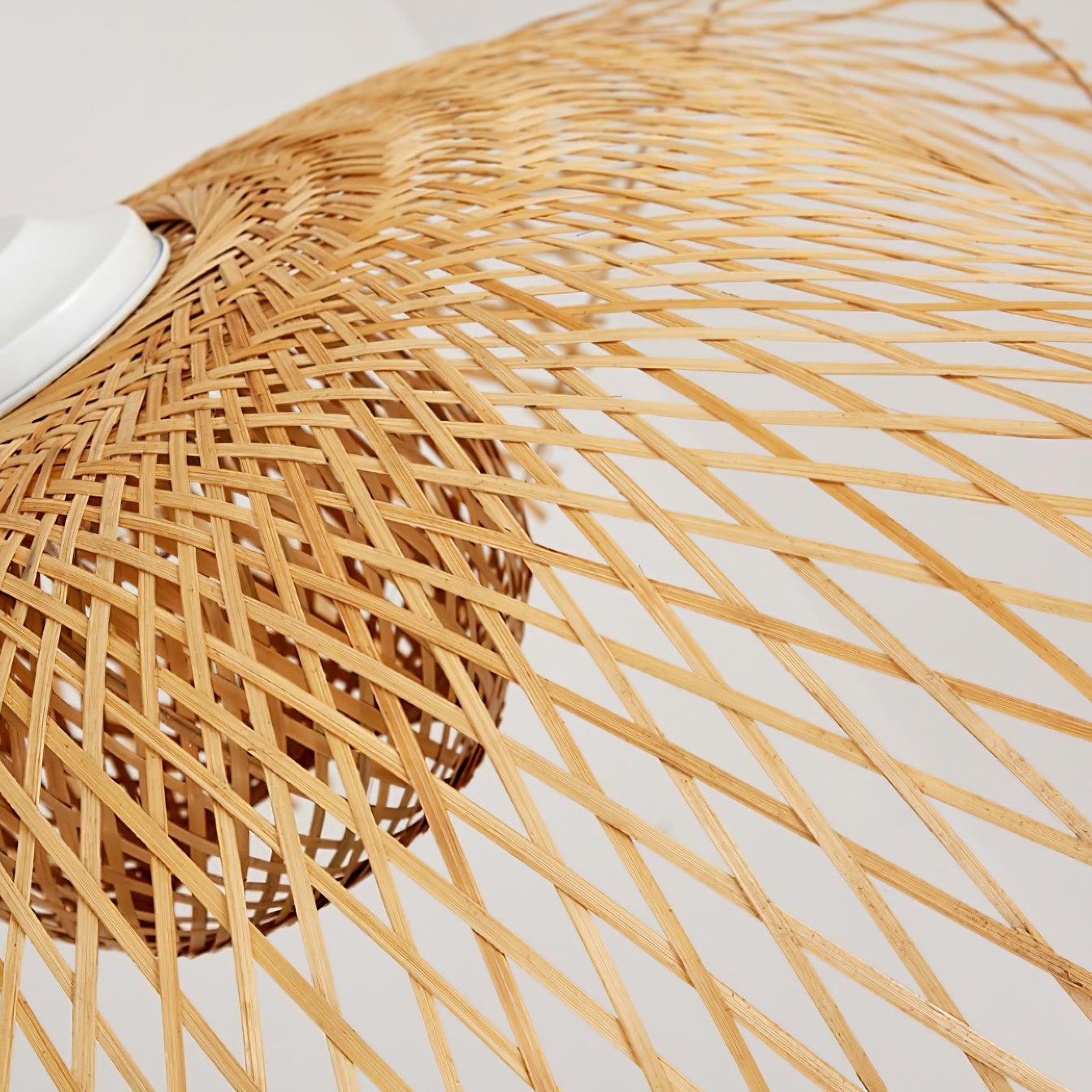 Dune Suspension Bambou Tressage Ouvert Naturel