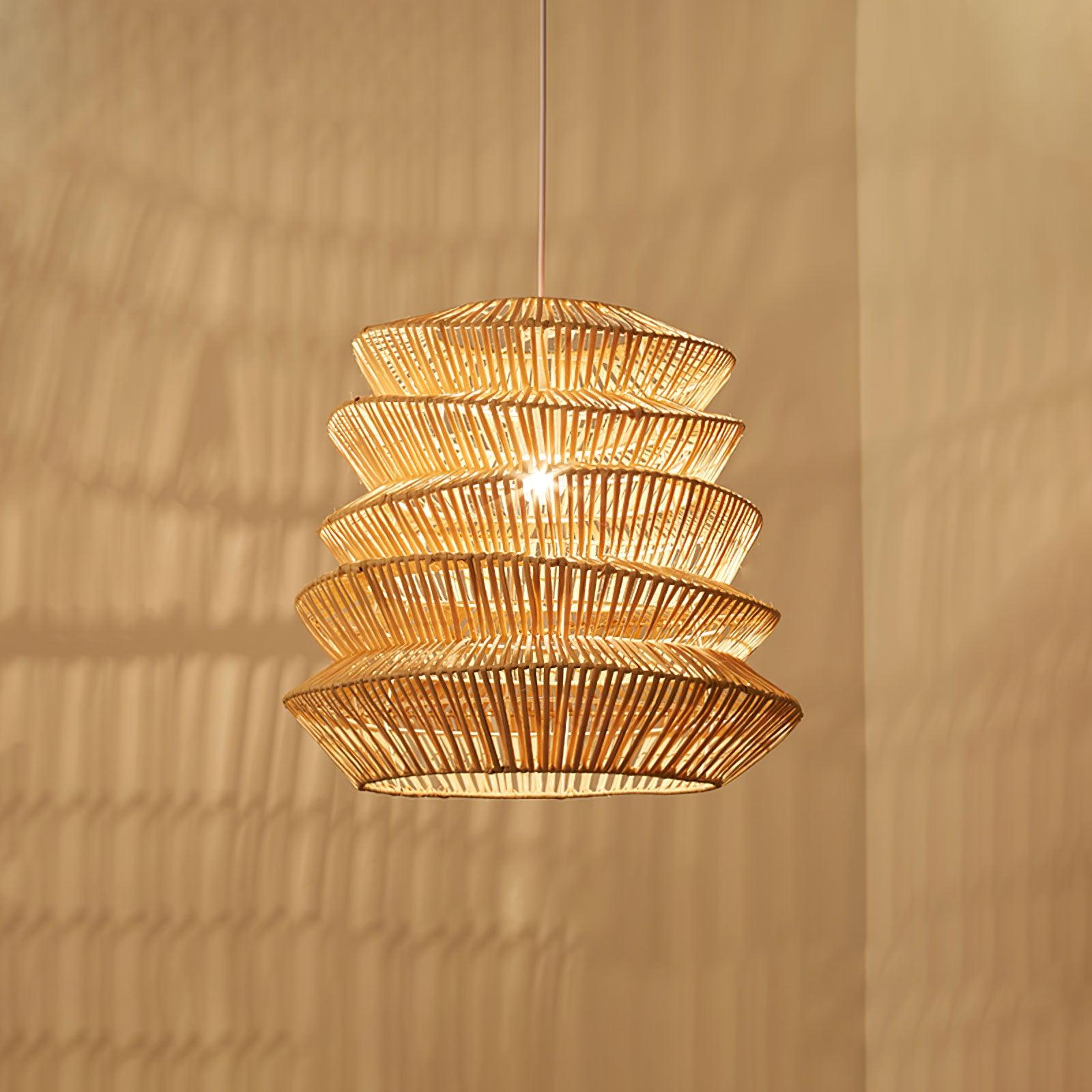 Strata Suspension Moderne en Bambou