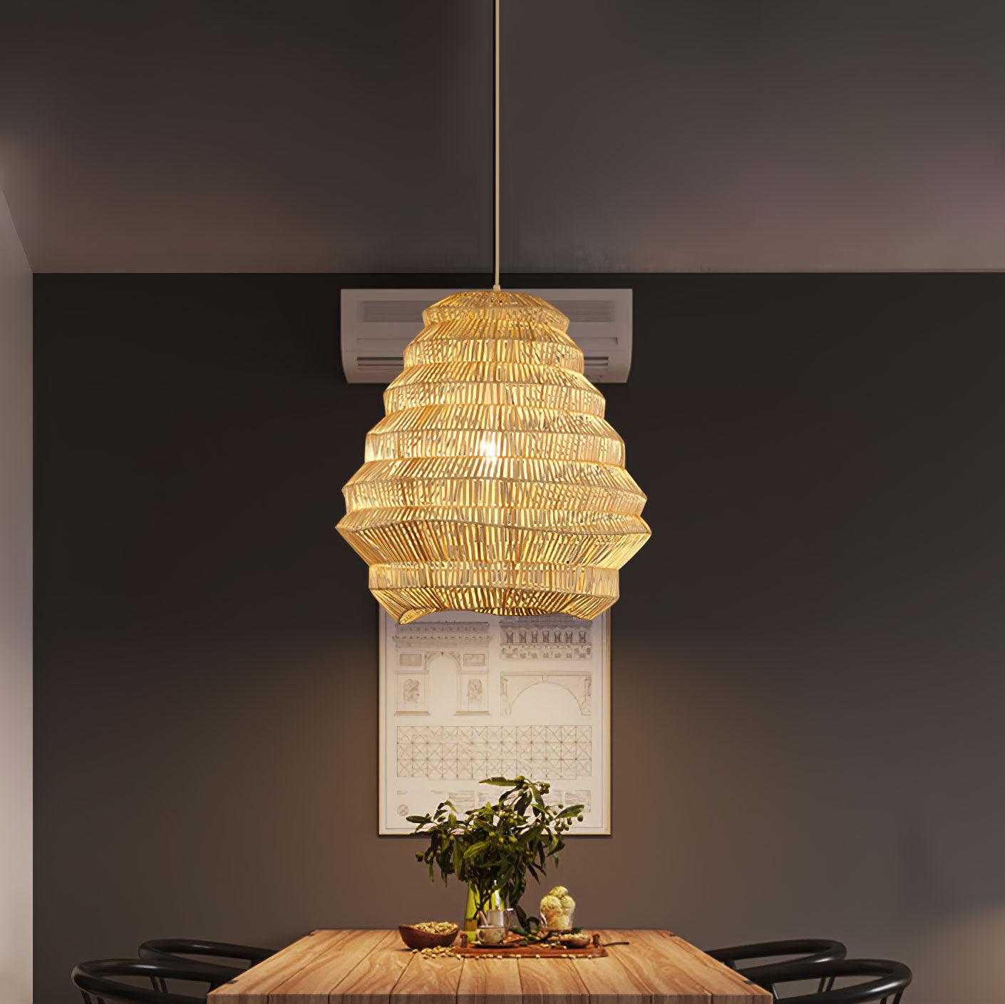 Strata Suspension Moderne en Bambou