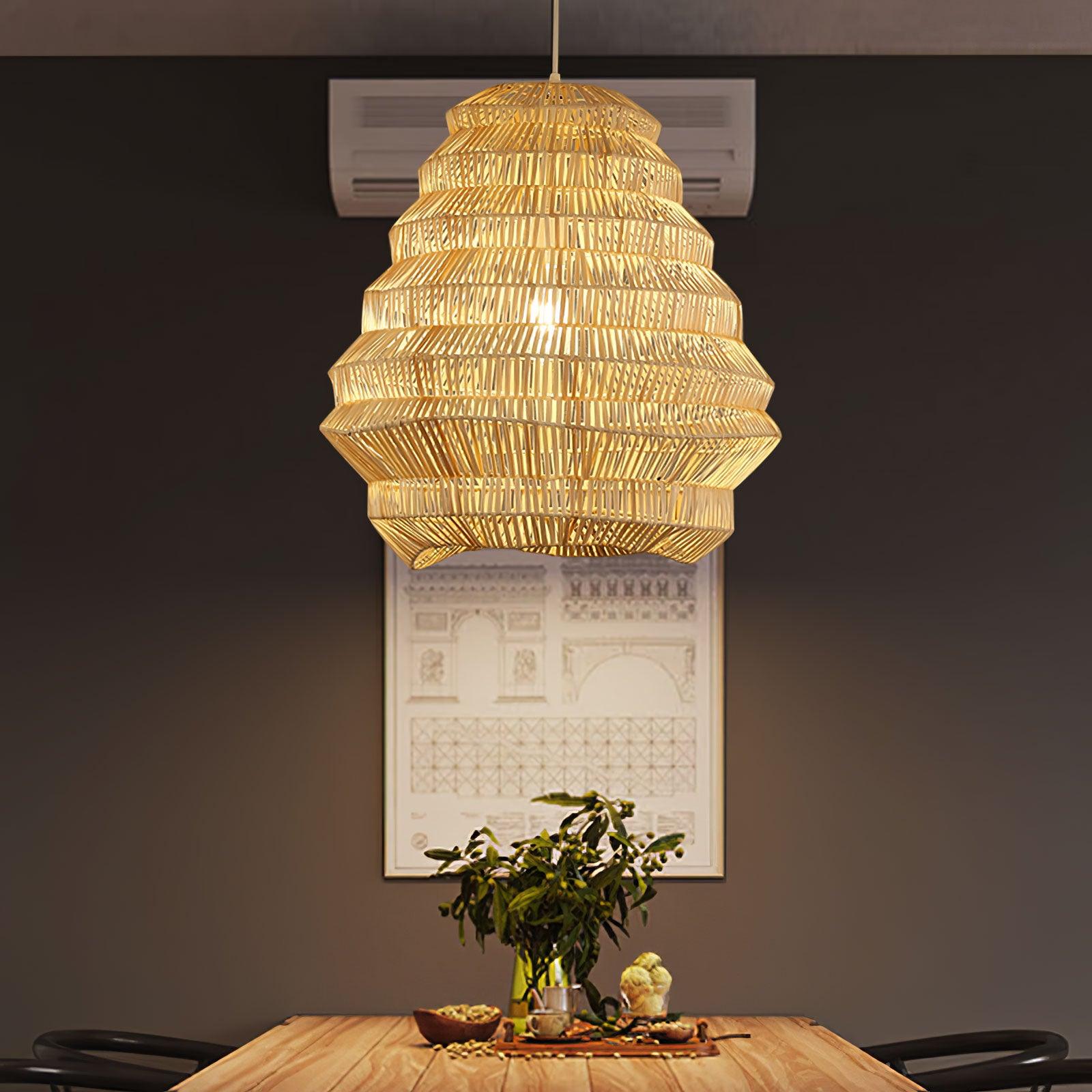 Strata Suspension Moderne en Bambou
