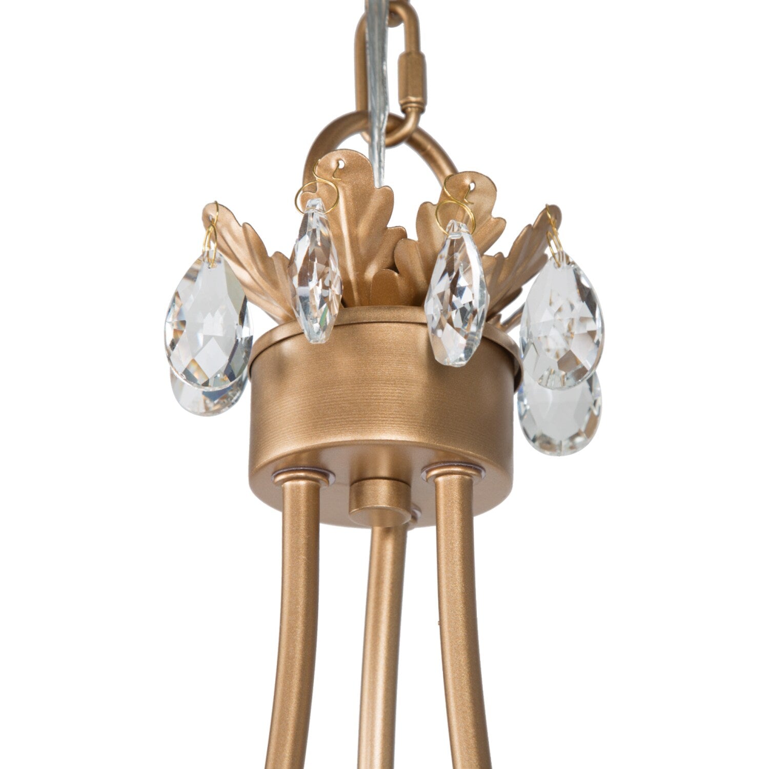 Yrvuvyh Ancien Industriel Luxe Laiton Cristal Lustre