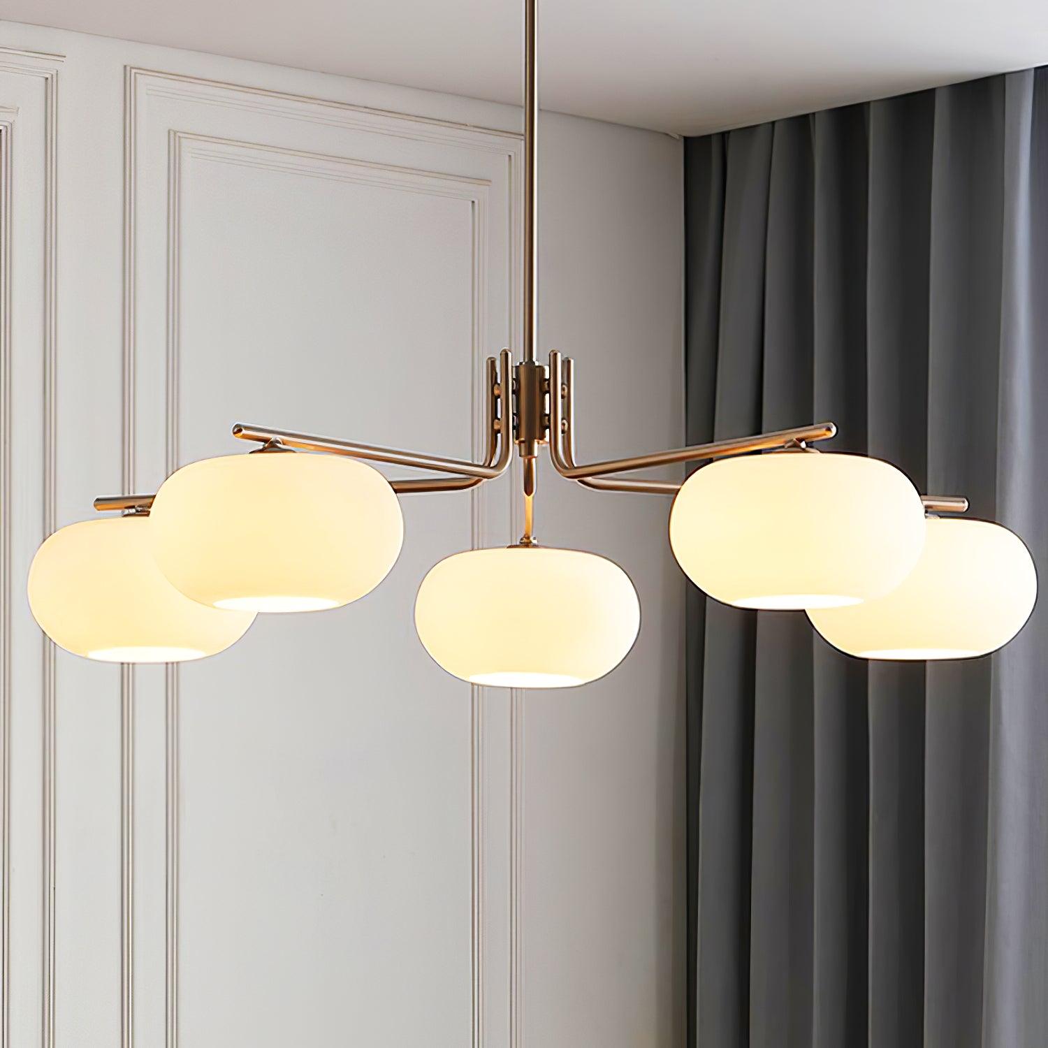 Lustra Lustre Industriel 5-Luminaires Moderne