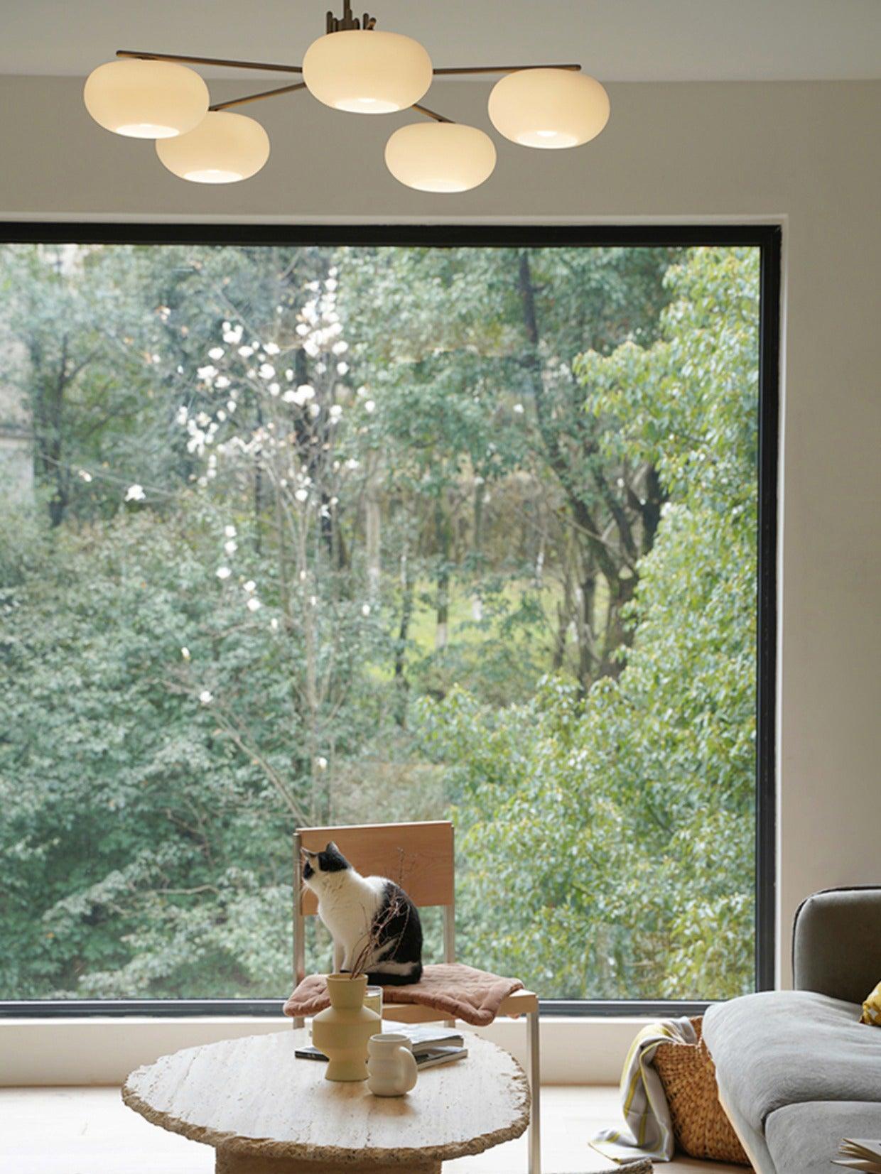Lustra Lustre Industriel 5-Luminaires Moderne