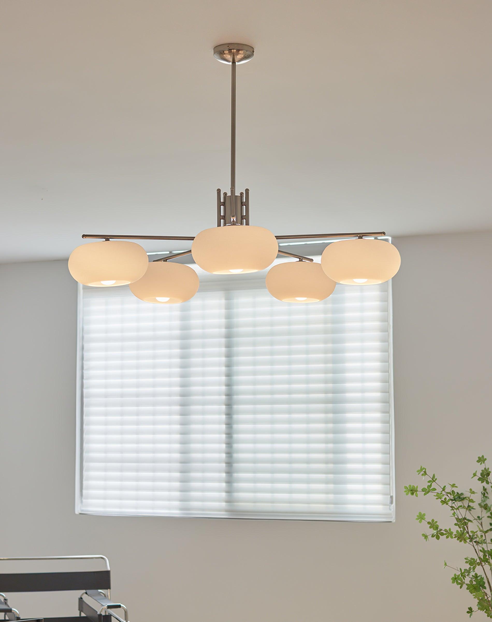 Lustra Lustre Industriel 5-Luminaires Moderne
