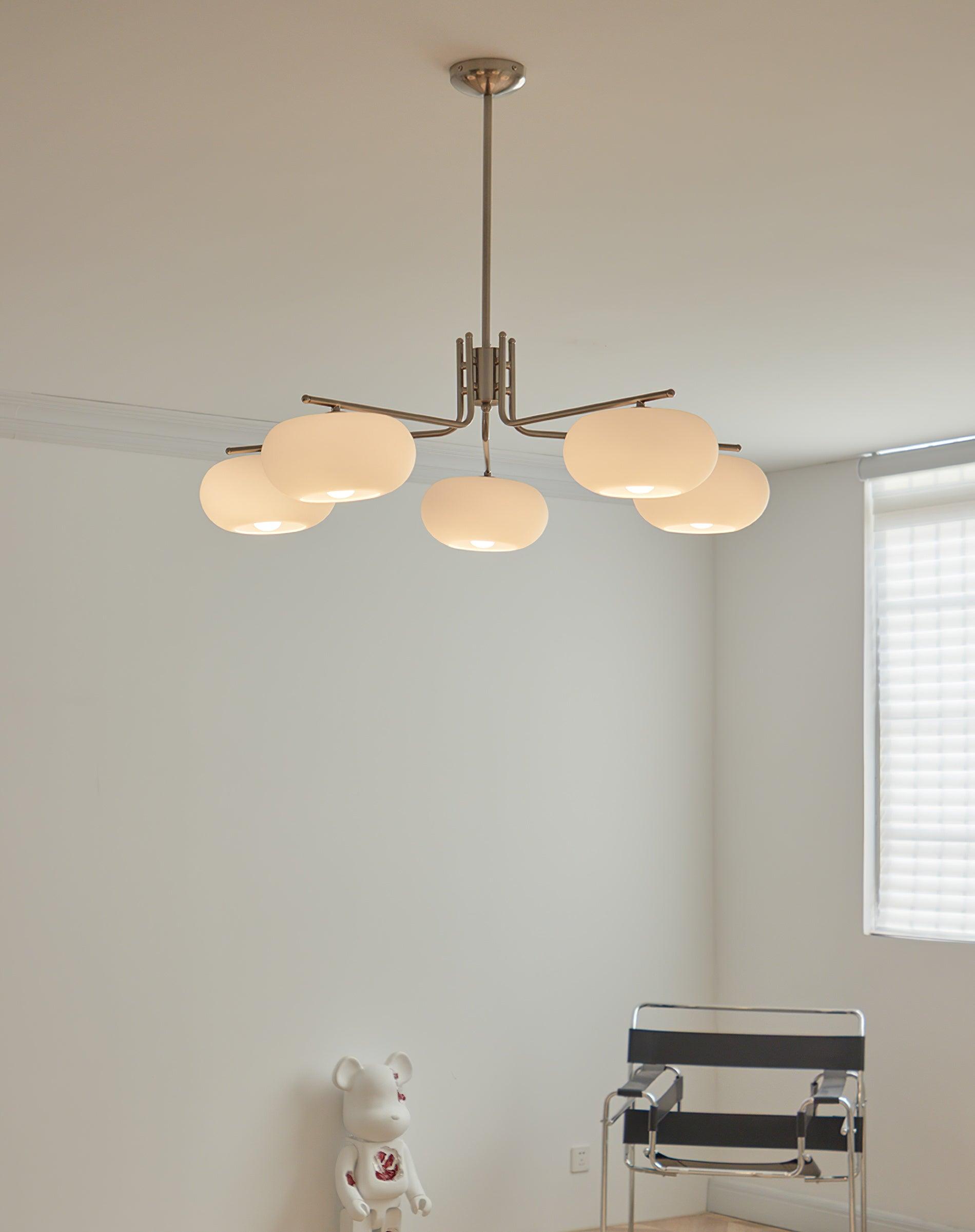 Lustra Lustre Industriel 5-Luminaires Moderne