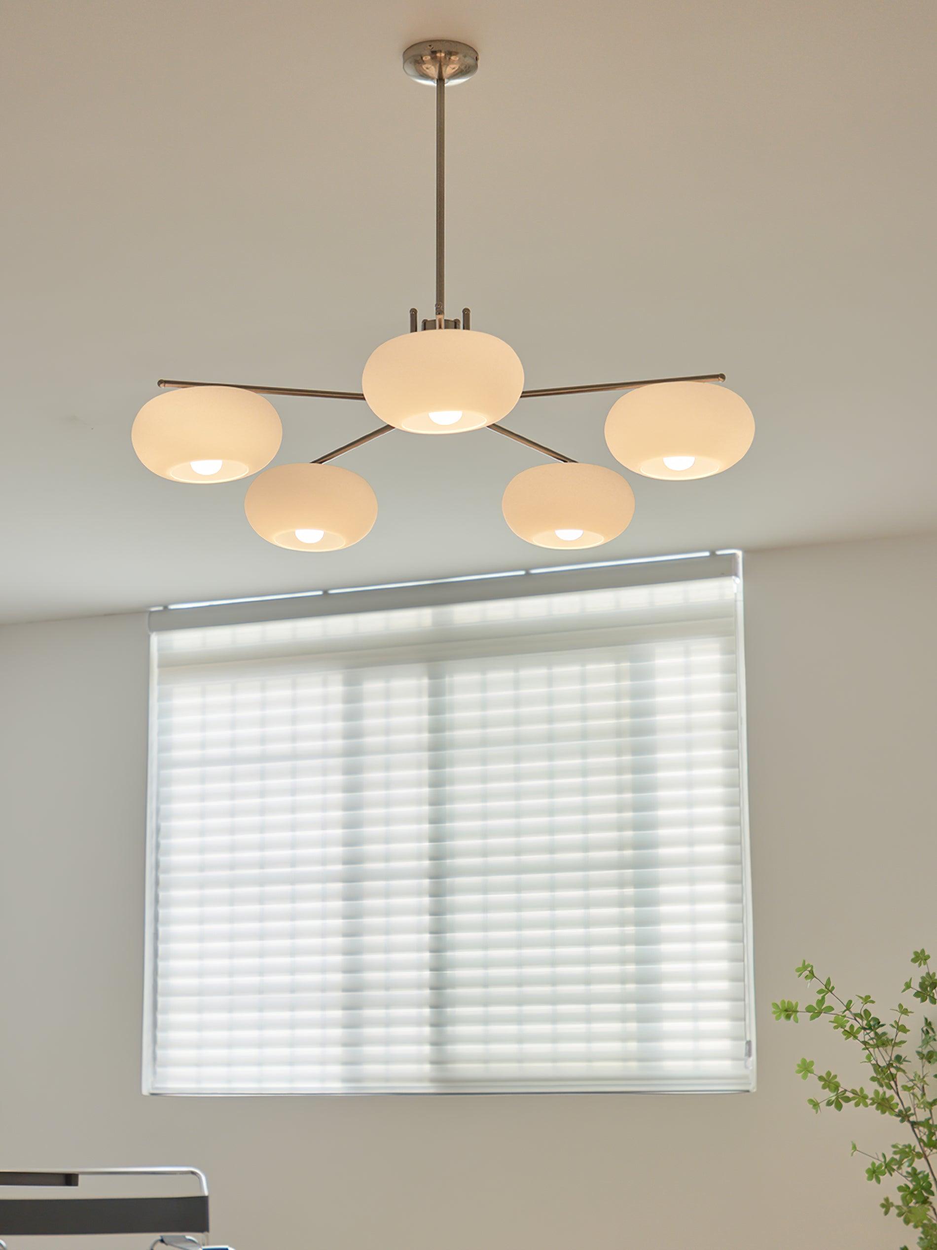 Lustra Lustre Industriel 5-Luminaires Moderne