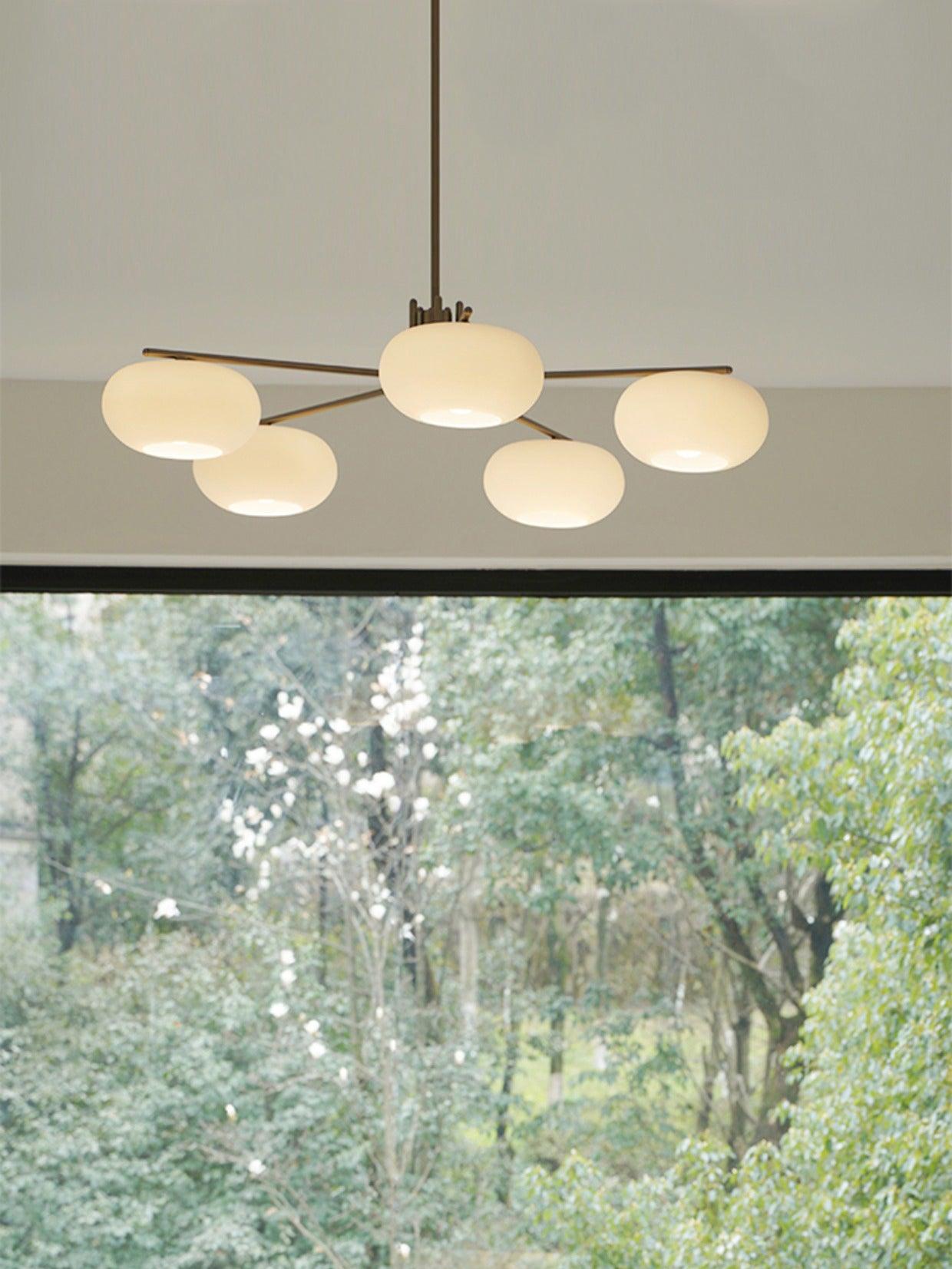 Lustra Lustre Industriel 5-Luminaires Moderne