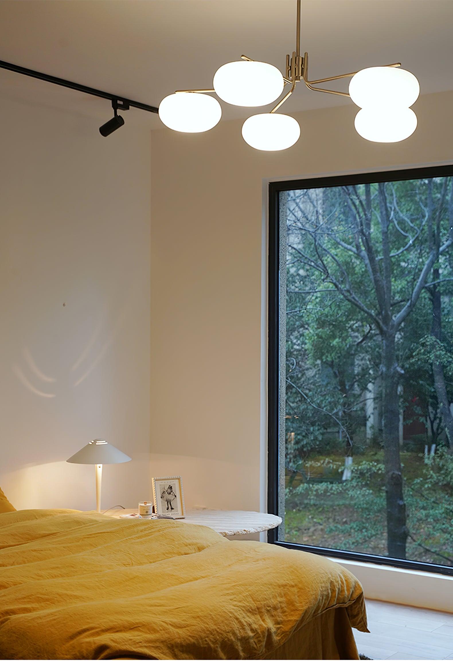 Lustra Lustre Industriel 5-Luminaires Moderne