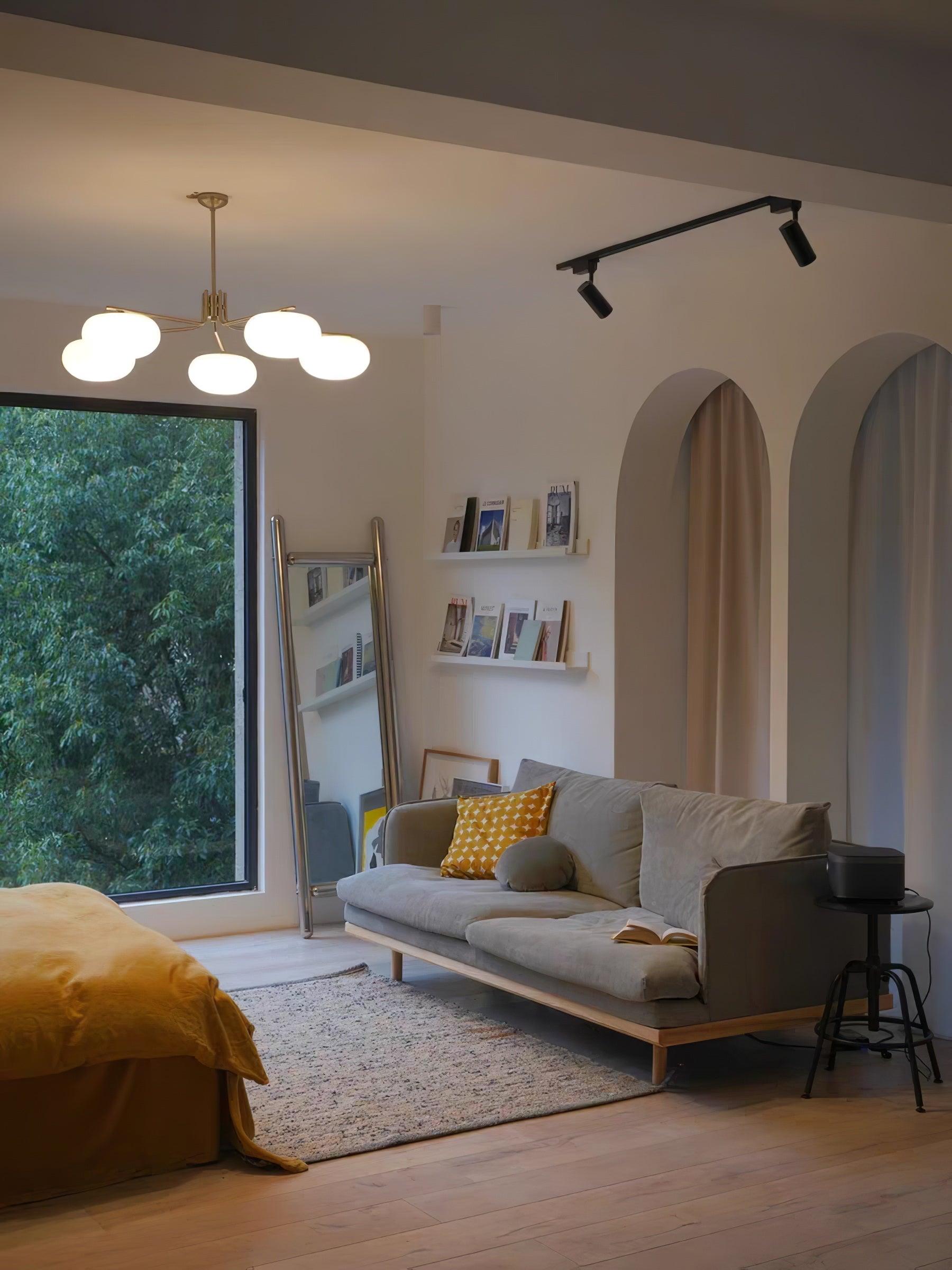 Lustra Lustre Industriel 5-Luminaires Moderne