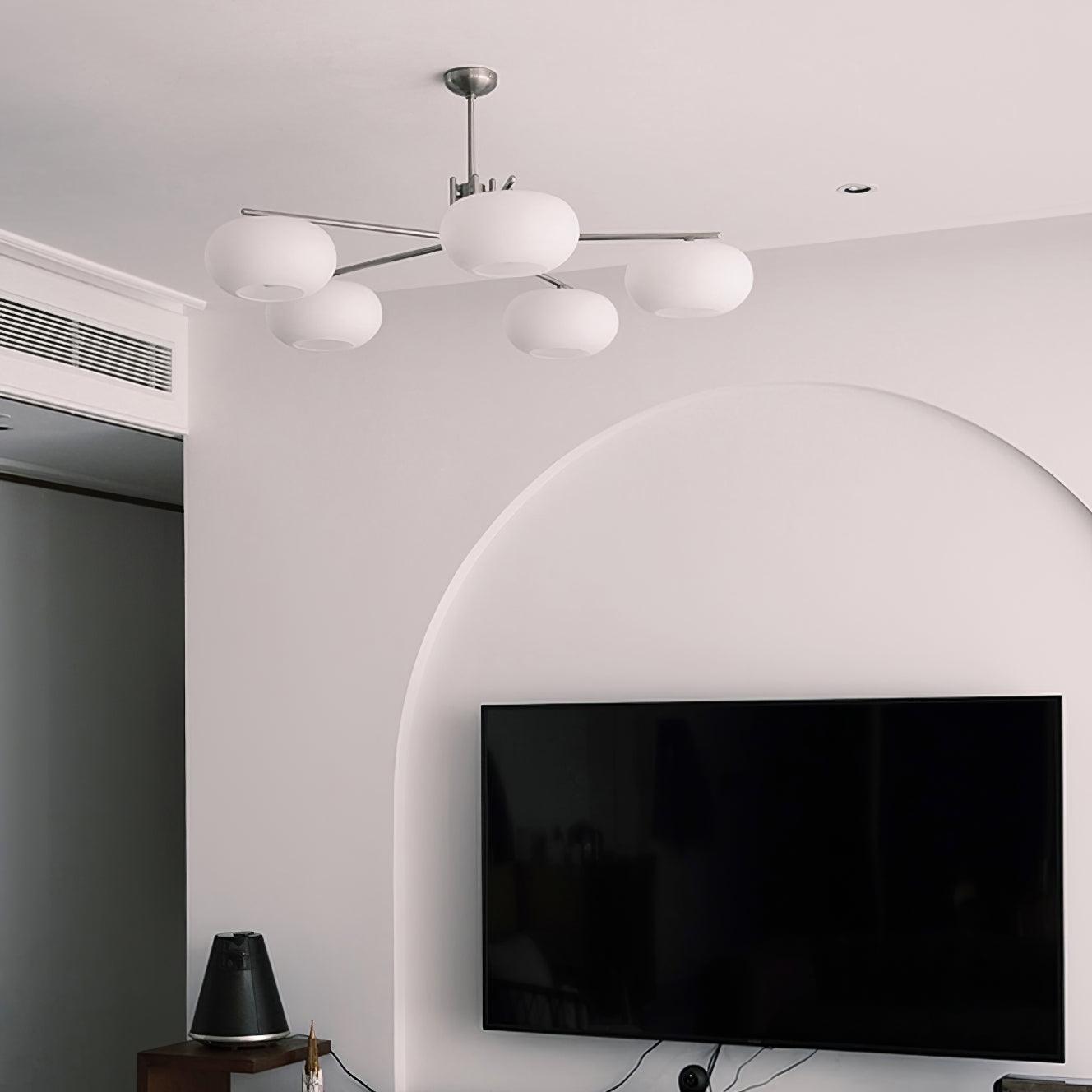 Lustra Lustre Industriel 5-Luminaires Moderne