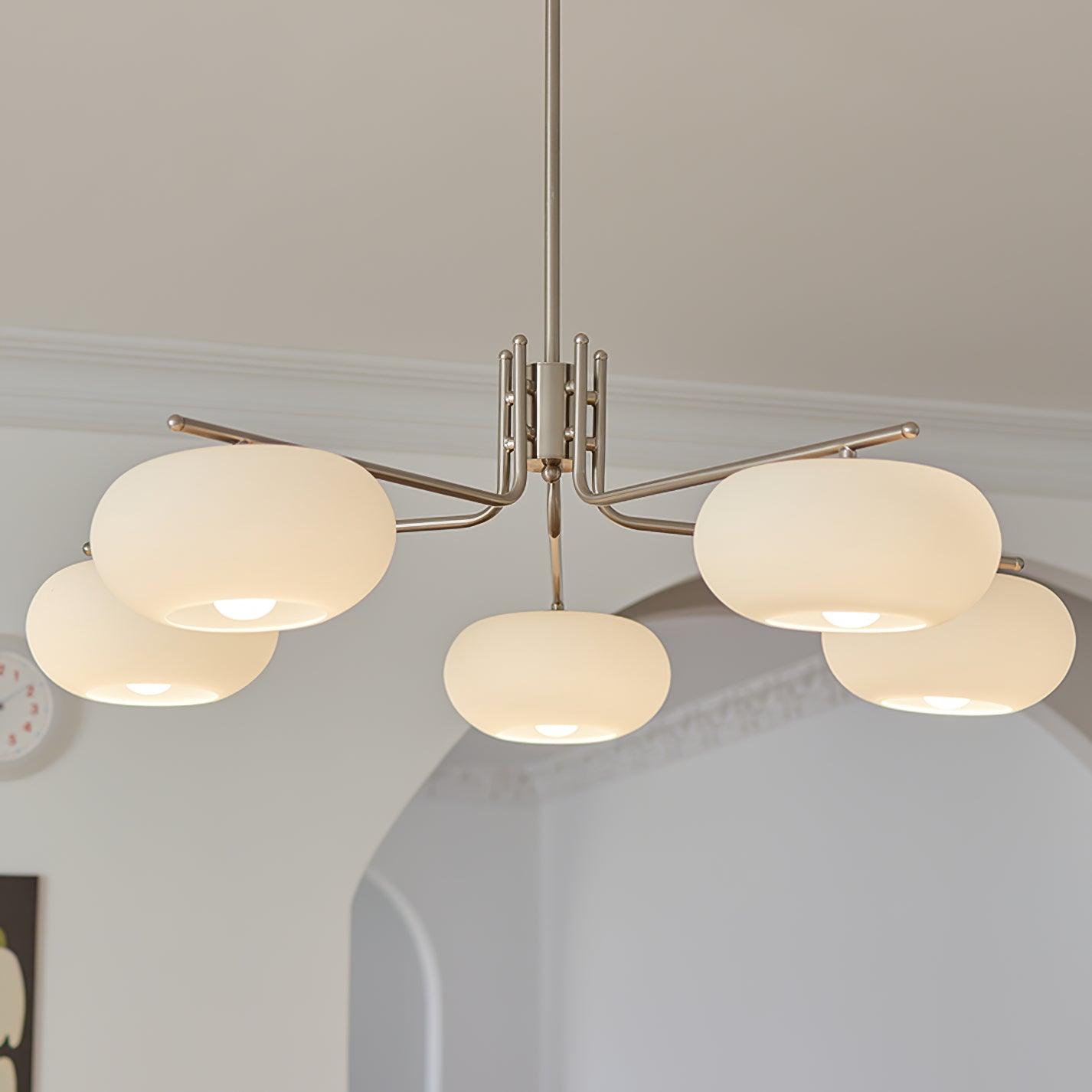 Lustra Lustre Industriel 5-Luminaires Moderne