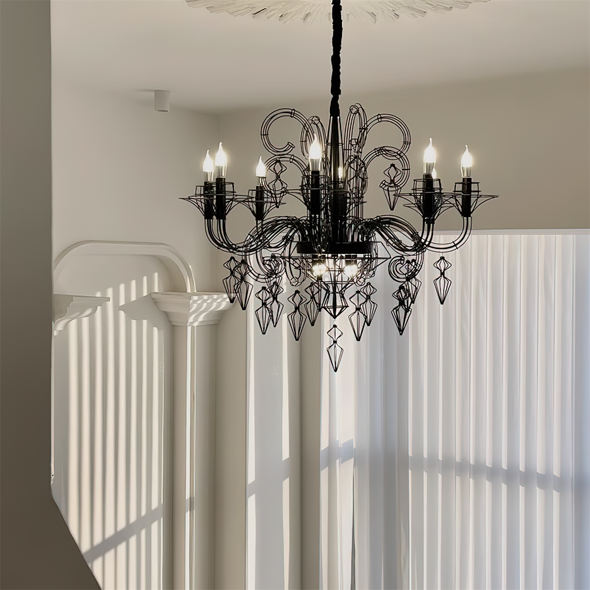 Lustre Baroque Luxe Câble