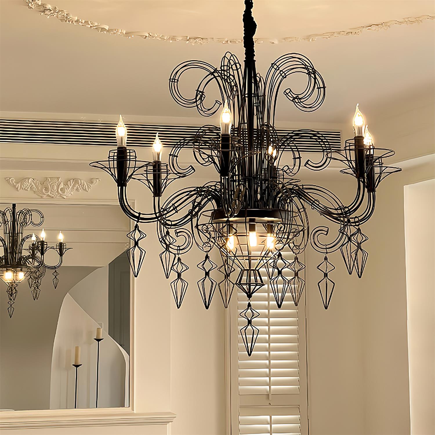 Lustre Baroque Luxe Câble