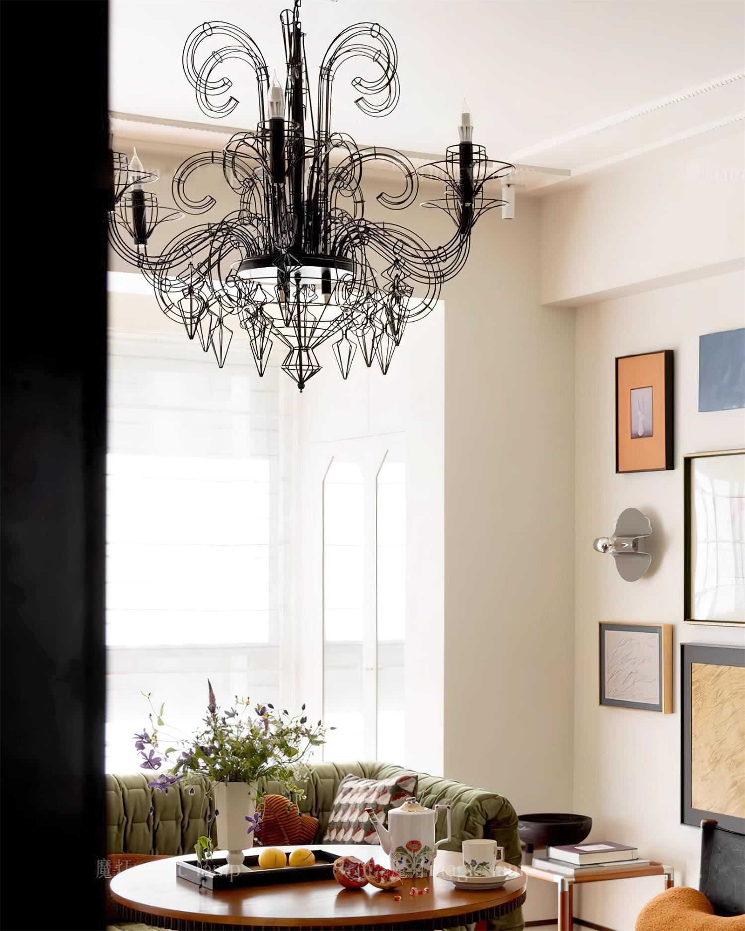 Lustre Baroque Luxe Câble