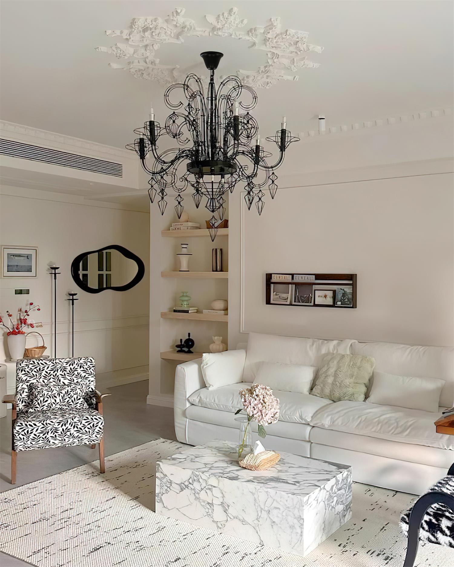 Lustre Baroque Luxe Câble