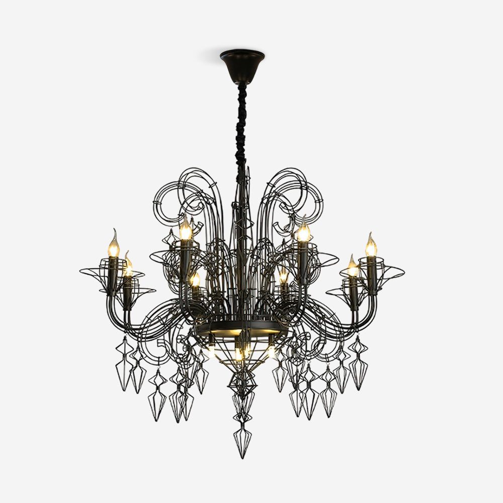 Lustre Baroque Luxe Câble