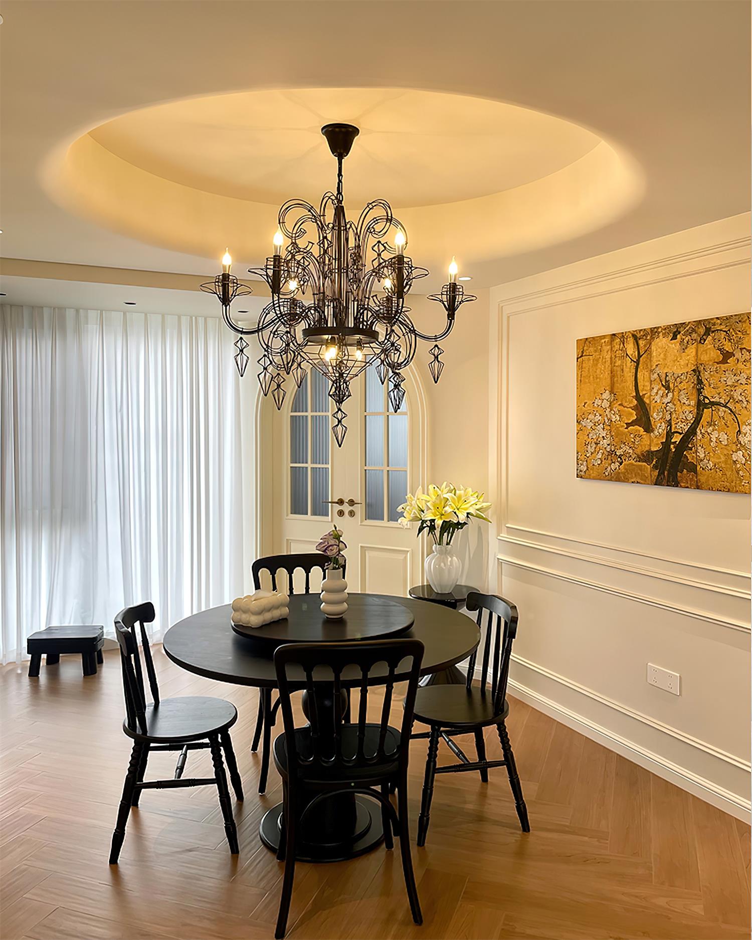 Lustre Baroque Luxe Câble
