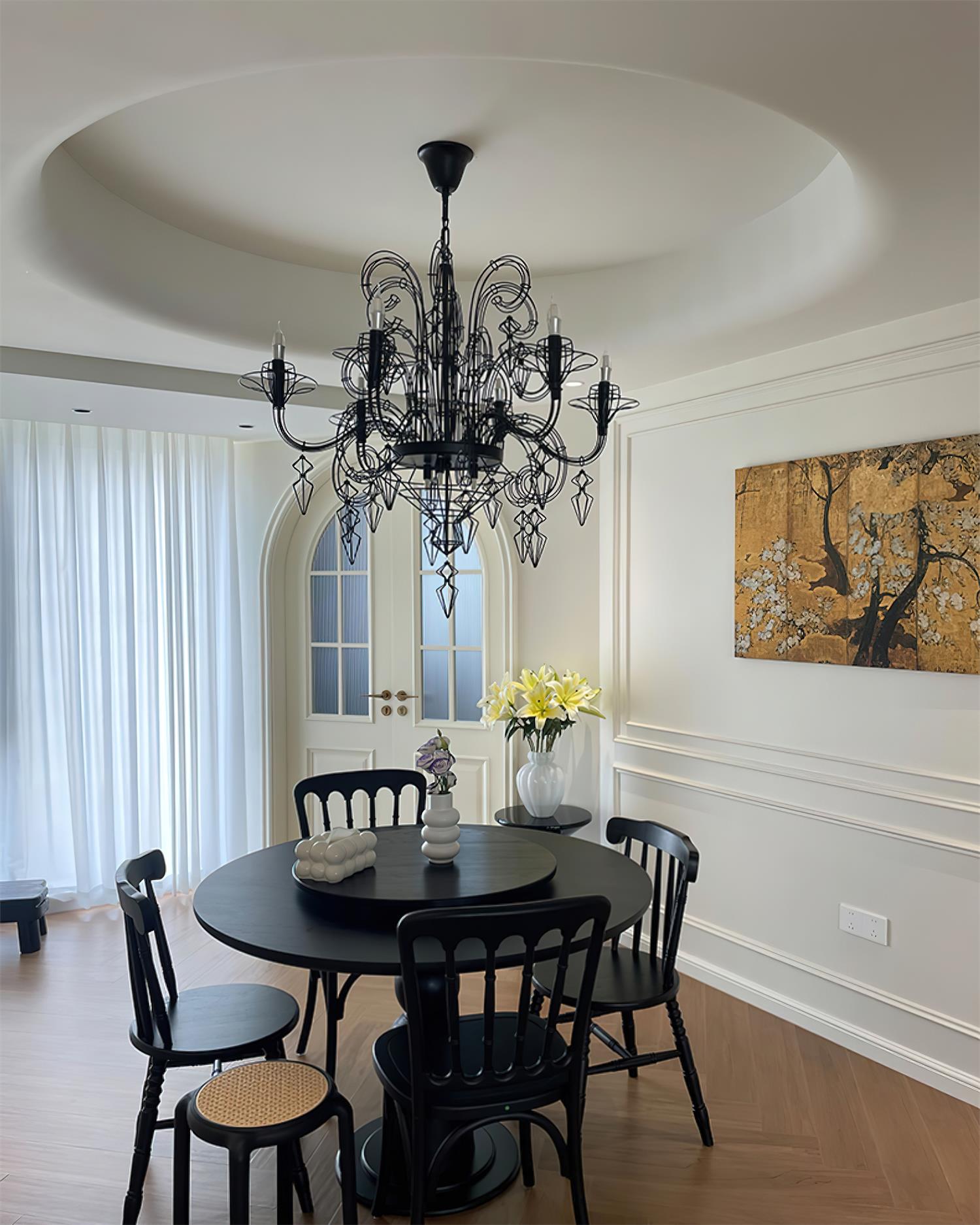 Lustre Baroque Luxe Câble