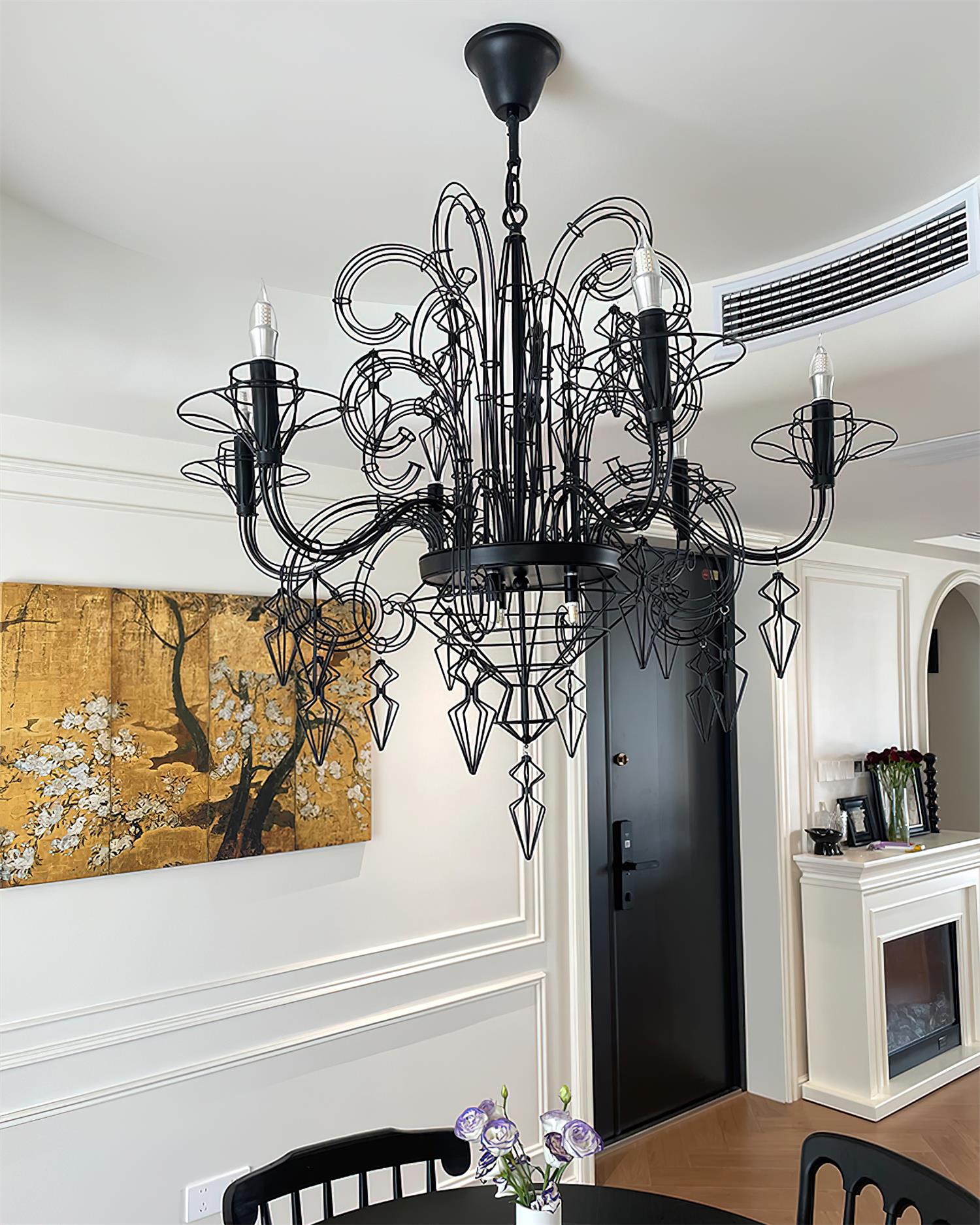 Lustre Baroque Luxe Câble