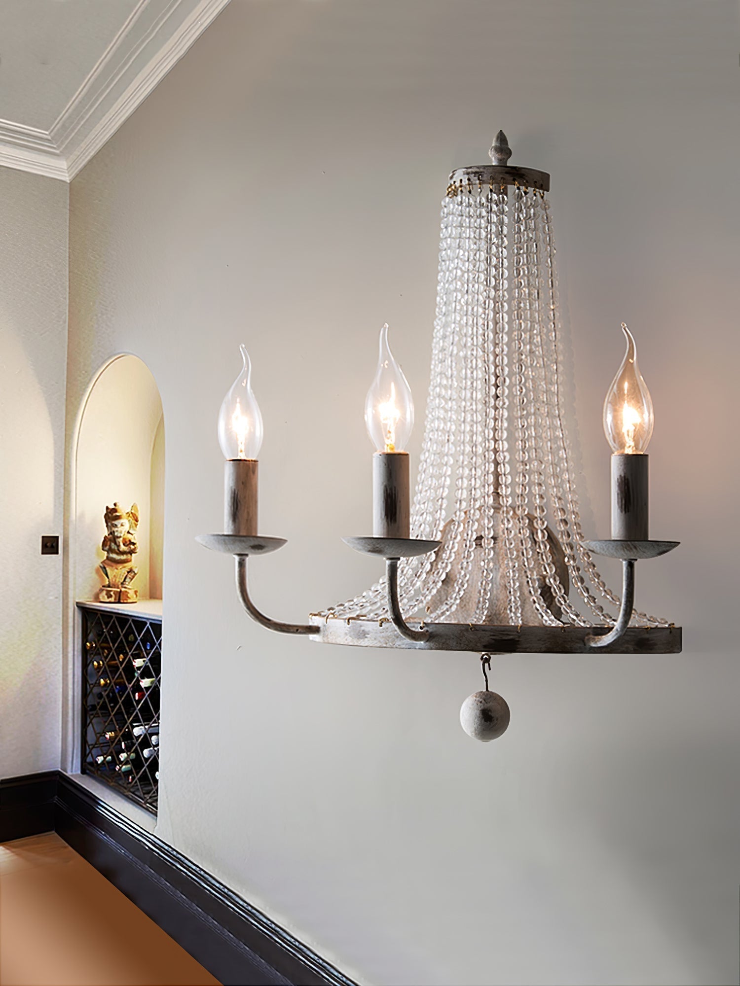 Arvela Vintage Industriel Crystal Applique