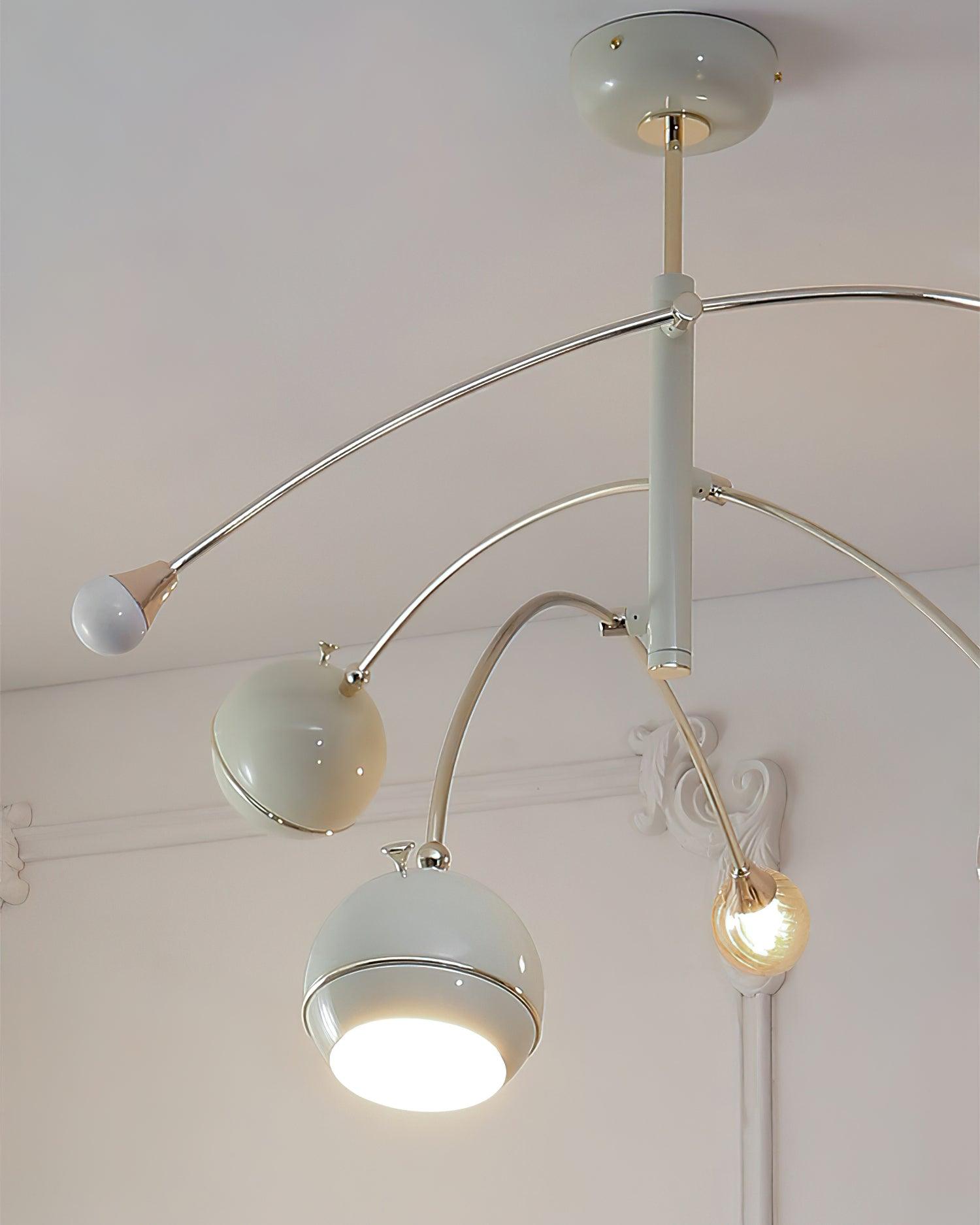 Lustra Lustre Vert Sci-Fi Élégant