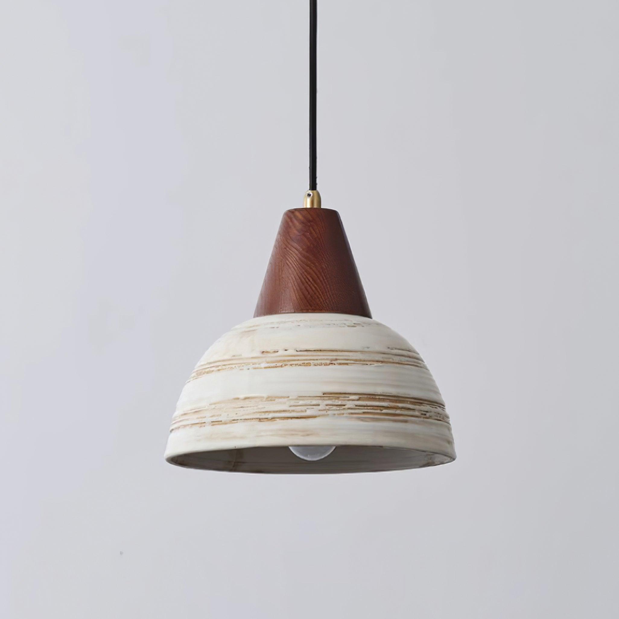 Suspension Texturé Céramique Ombre Conique Nordique Minimaliste