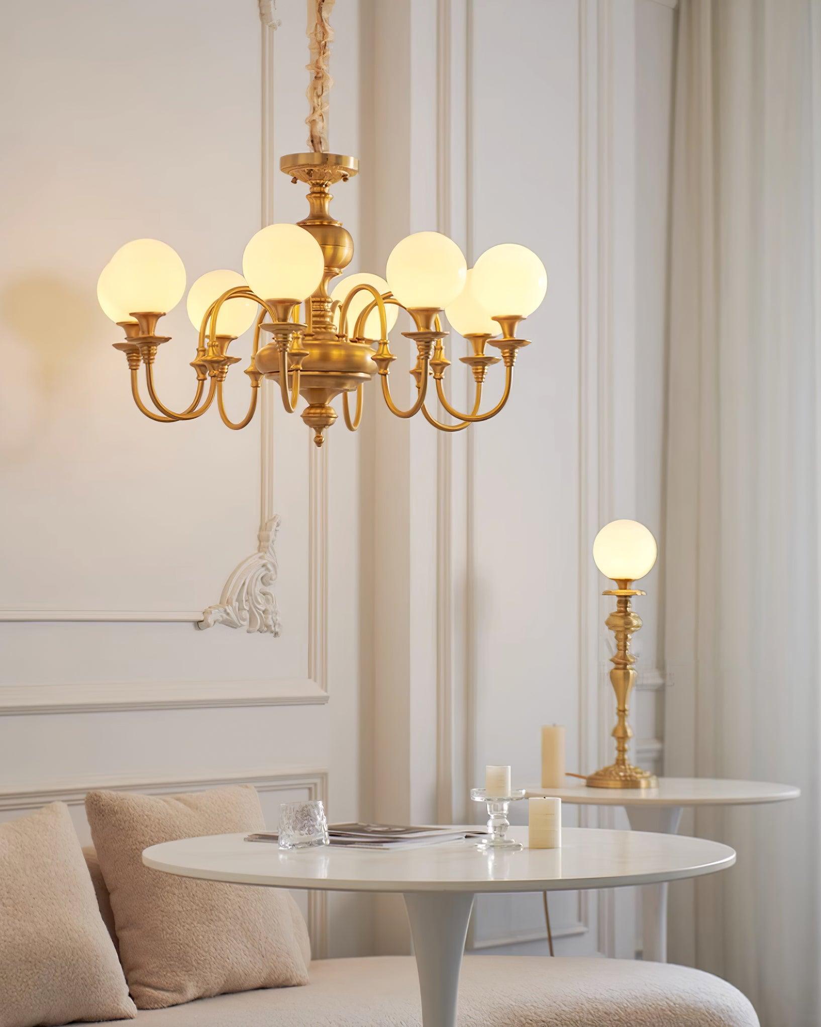 Beatty Lustre Globe en Laiton Bras