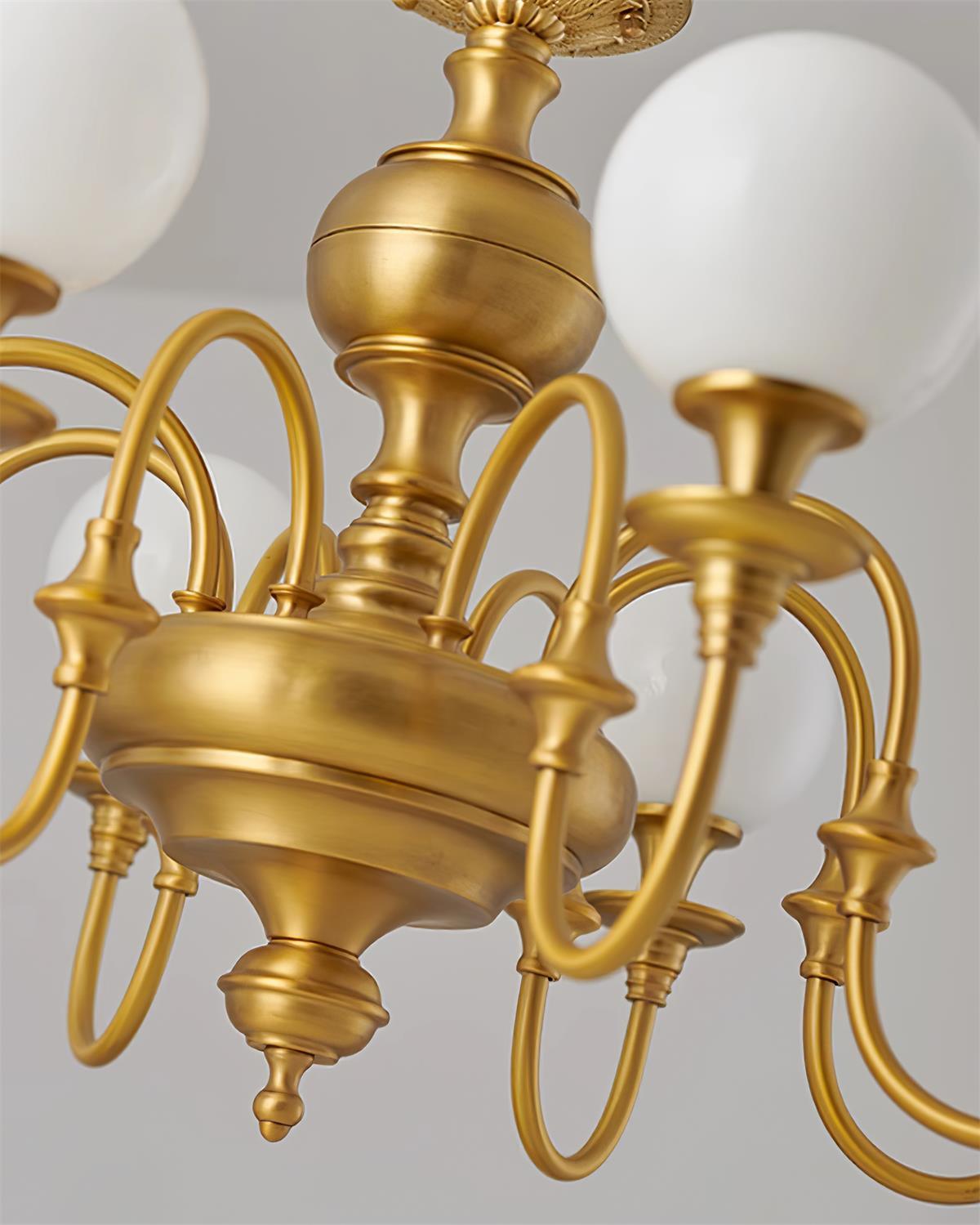 Beatty Lustre Globe en Laiton Bras