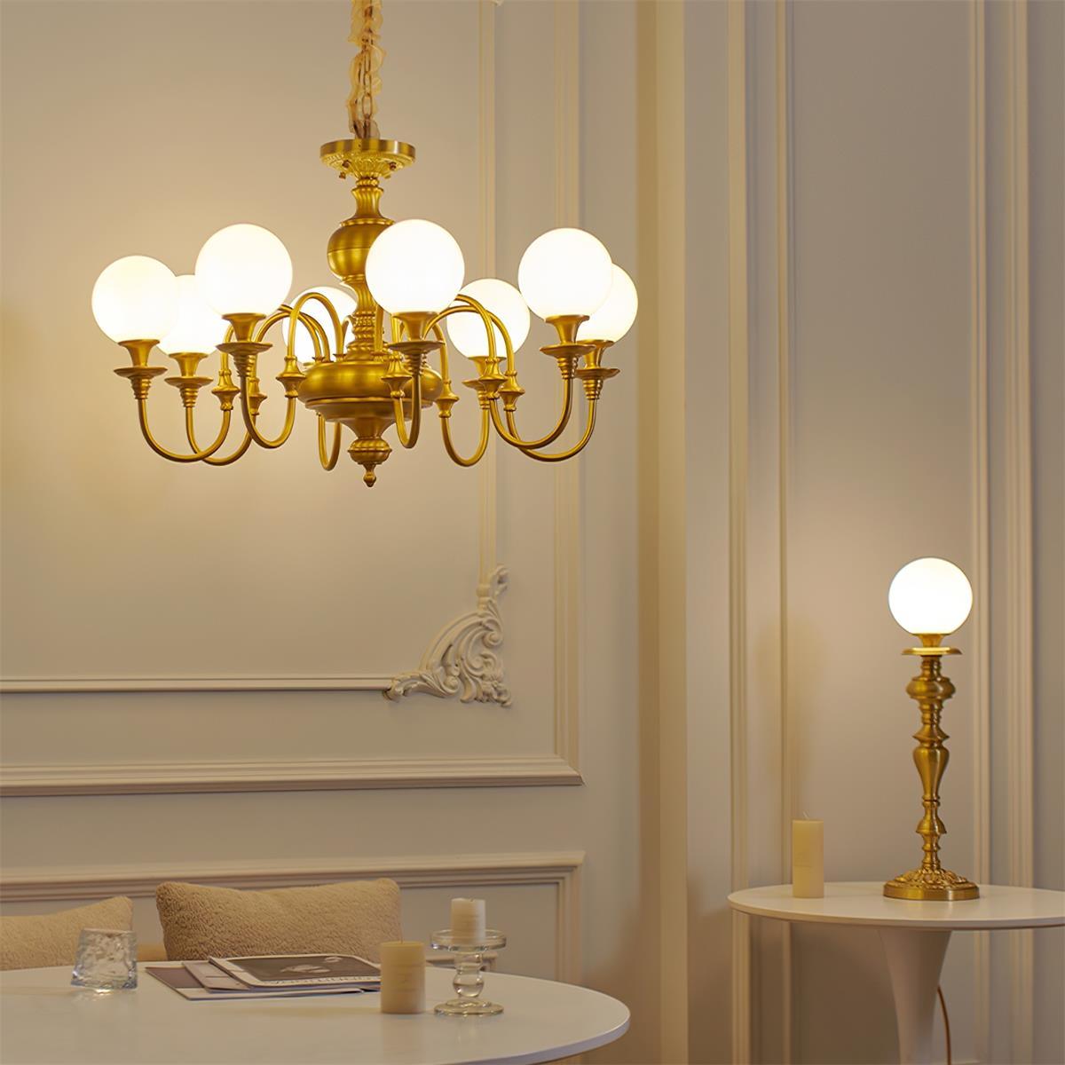Beatty Lustre Globe en Laiton Bras