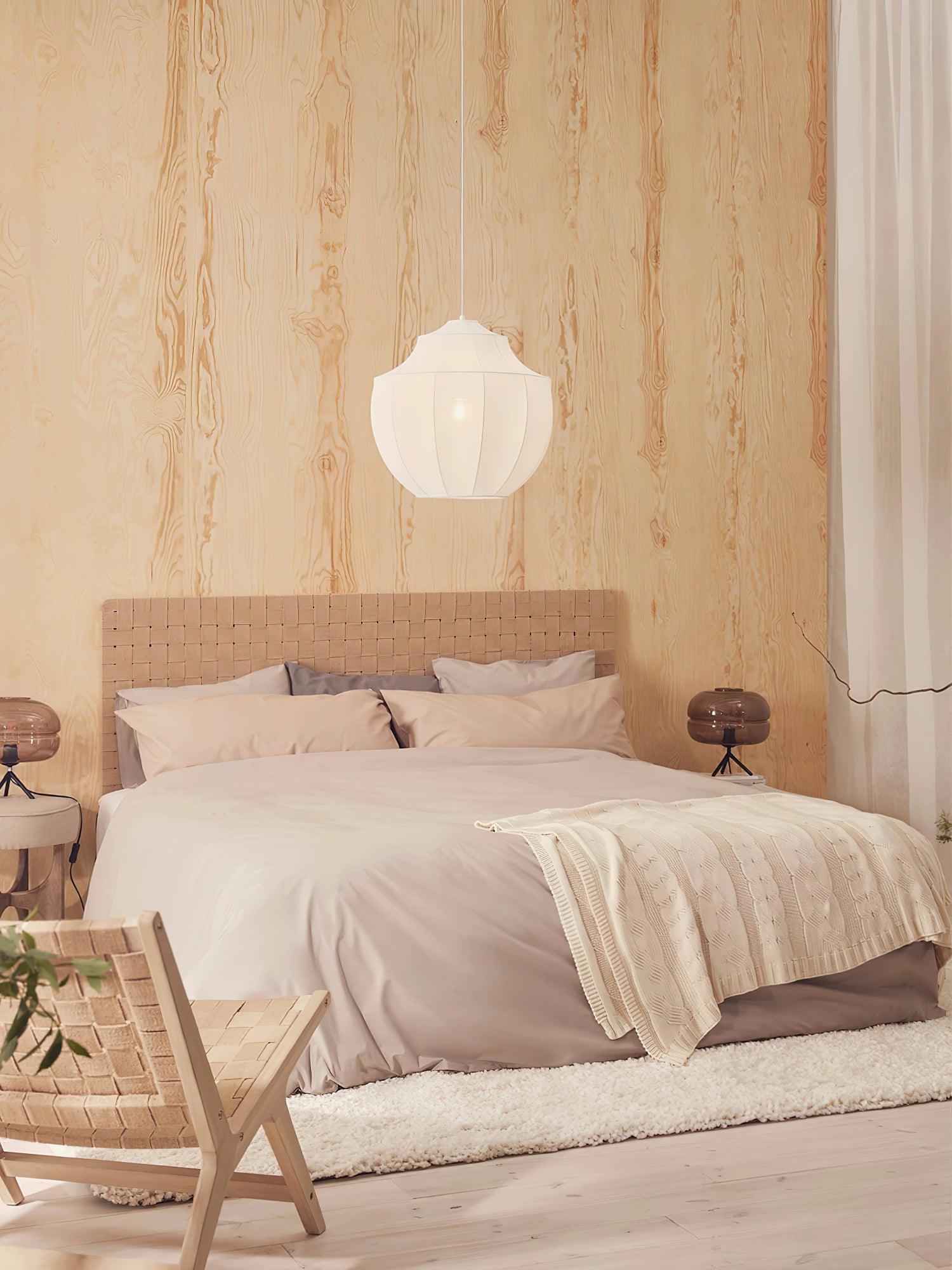 Eraeyra Lampe Suspension en Tissu Maille d'Élégance Premium