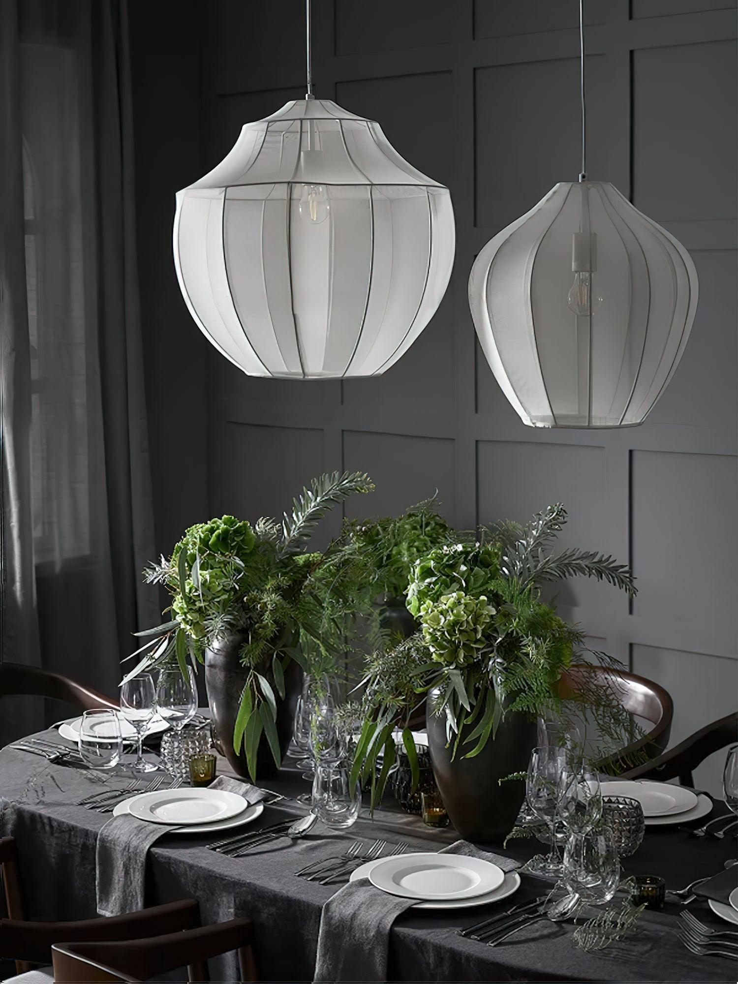 Eraeyra Lampe Suspension en Tissu Maille d'Élégance Premium