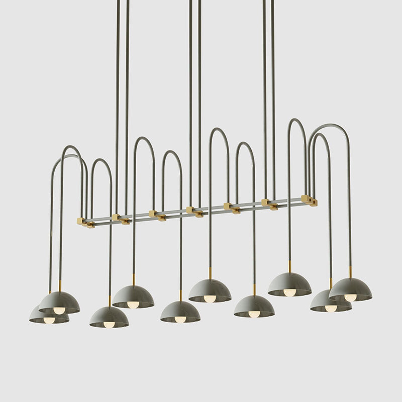 Blikuvyh Ancien Industriel Atelier Laiton Métal Lustre