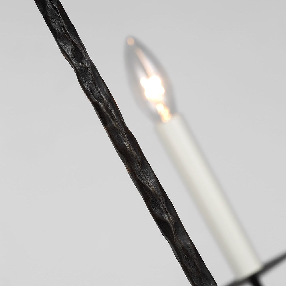 Caeluvyh Ancien Industriel Noir Métal Lustre