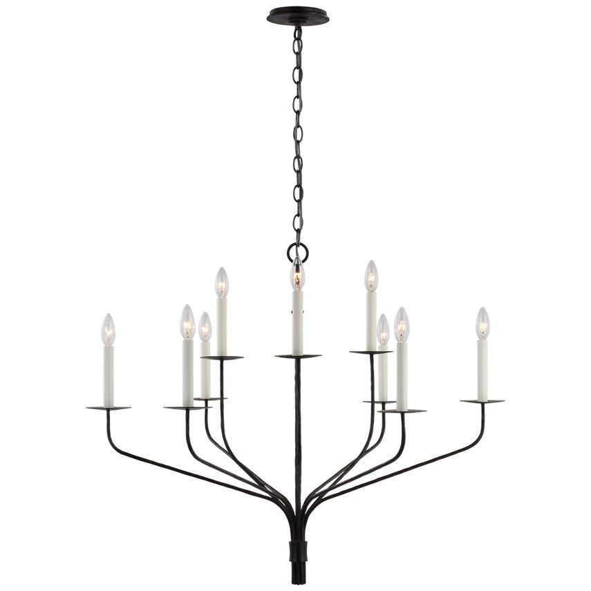 Caeluvyh Ancien Industriel Noir Métal Lustre