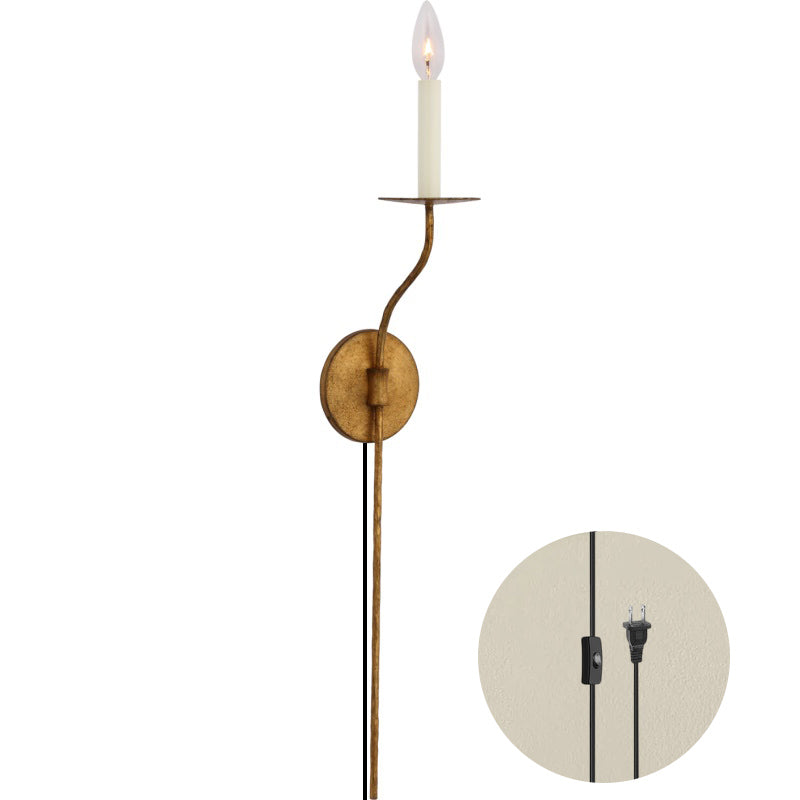Zoruvyu Moderne Minimaliste Plug-in Laiton Métal Applique Murale