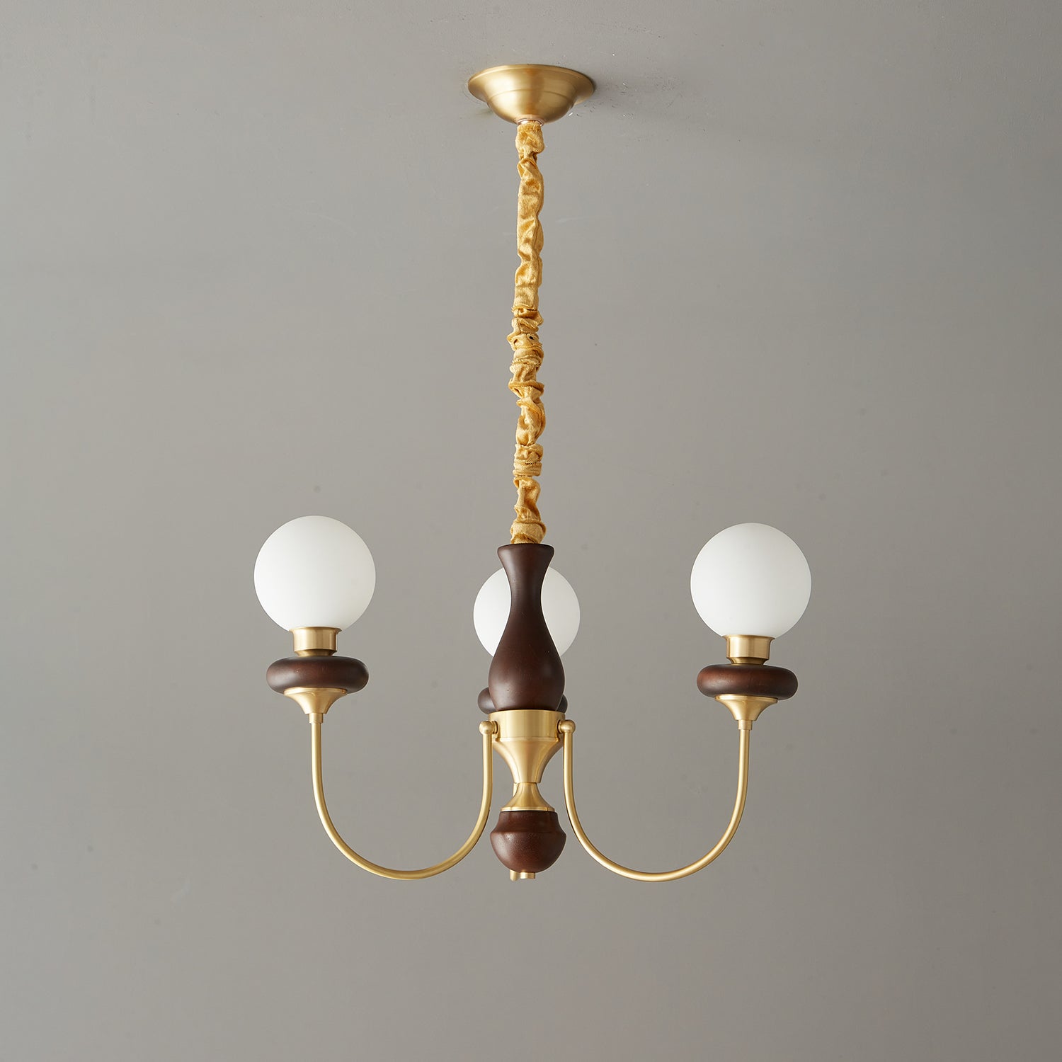 Cotheor Lustre Vintage Traditionnel en Bois et Verre Arc
