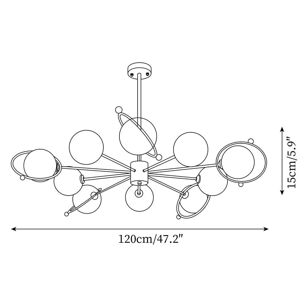 Astra Lustre Laiton Multi-Têtes
