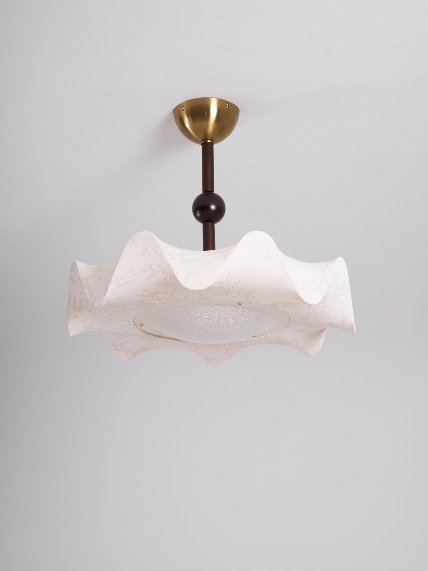 Avlorus Lampe Plafonnier Traditionnelle Premium Élégance Bois Tissu