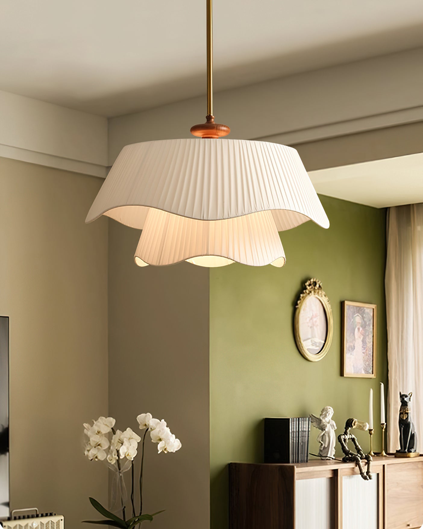 Aphais Lampe suspendue en bois Premium Elegance