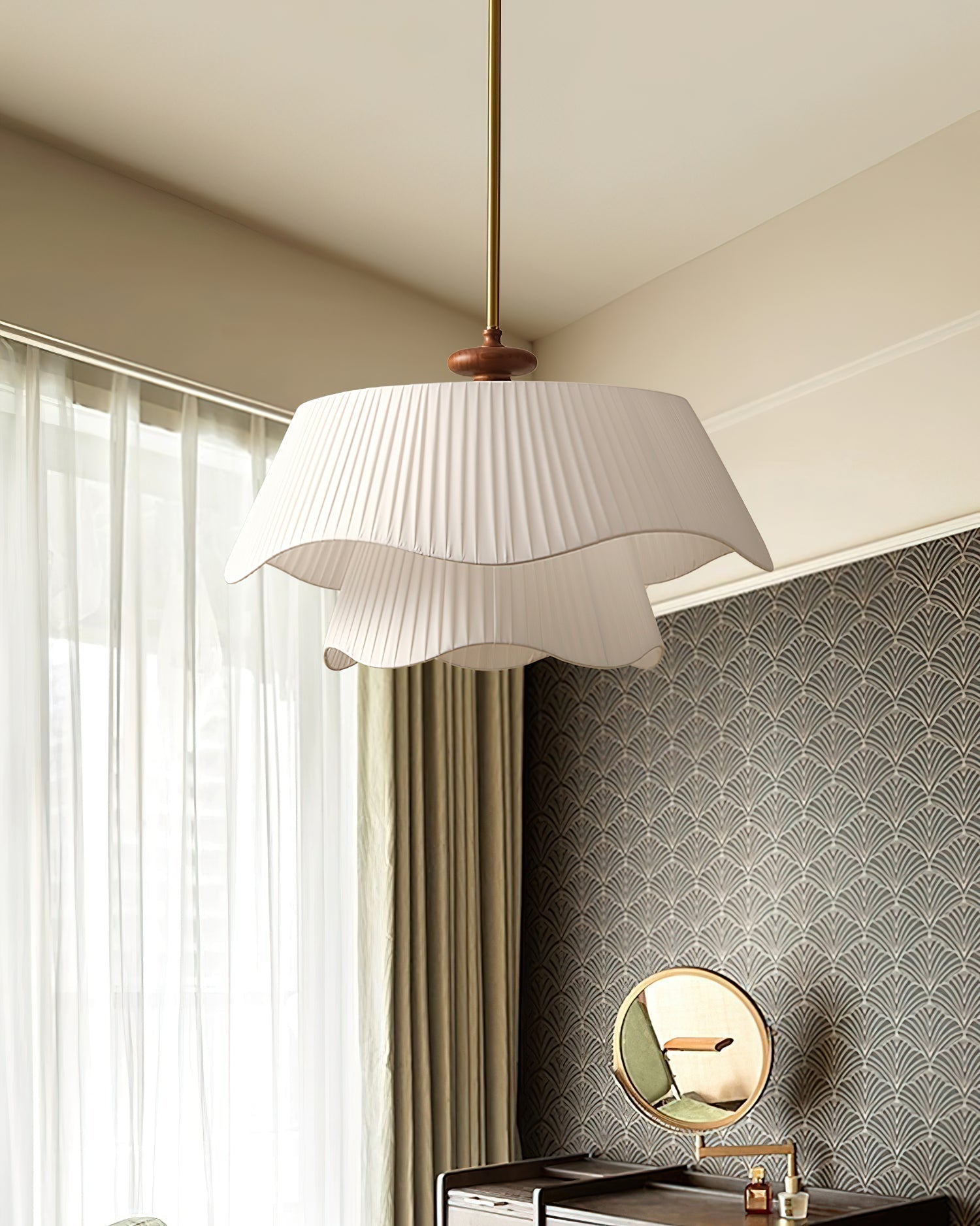 Aphais Lampe suspendue en bois Premium Elegance