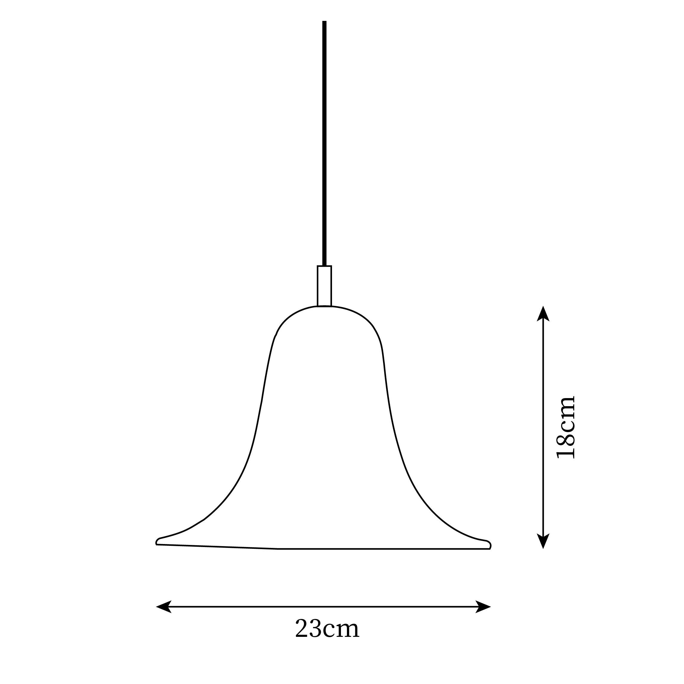 Nevin Lampe Suspendue Abat-jour Cloche Minimaliste