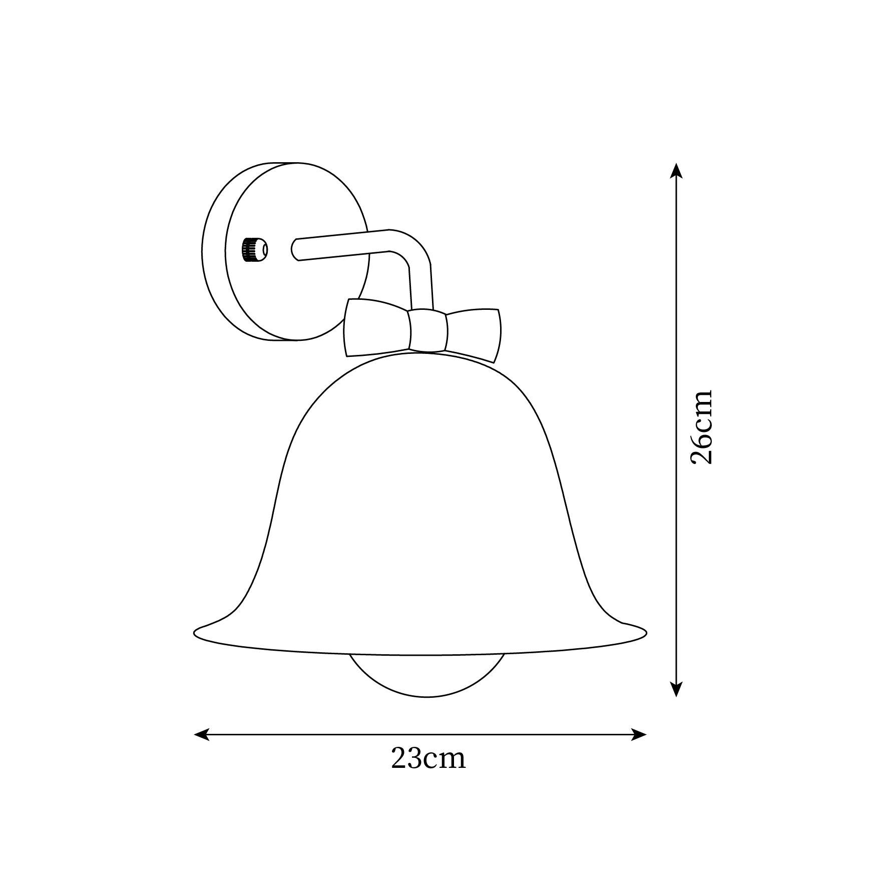 Bells Applique Murale en Forme de Cloche Ludique