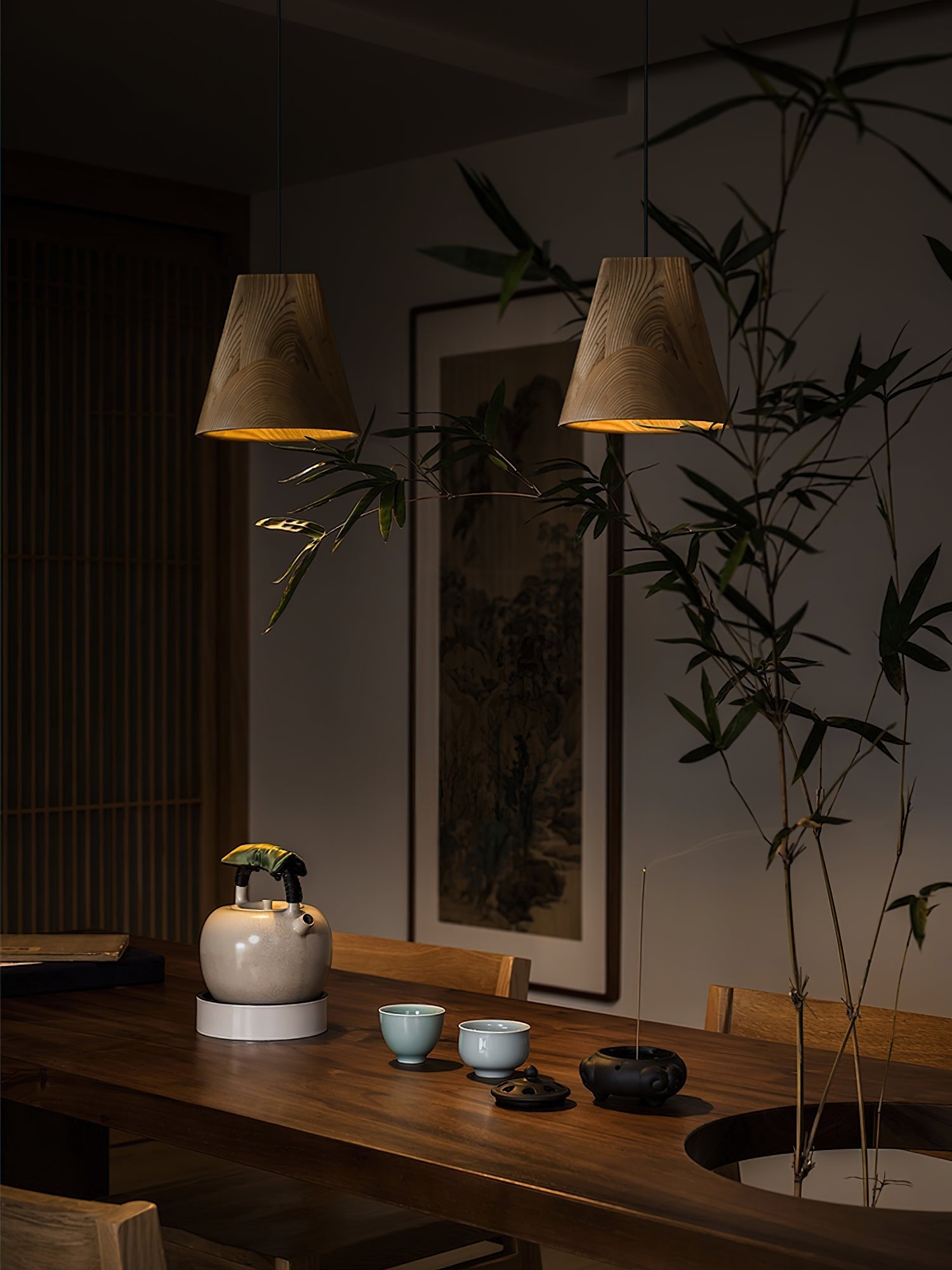 Ivarara Suspension Bois Asymétrique