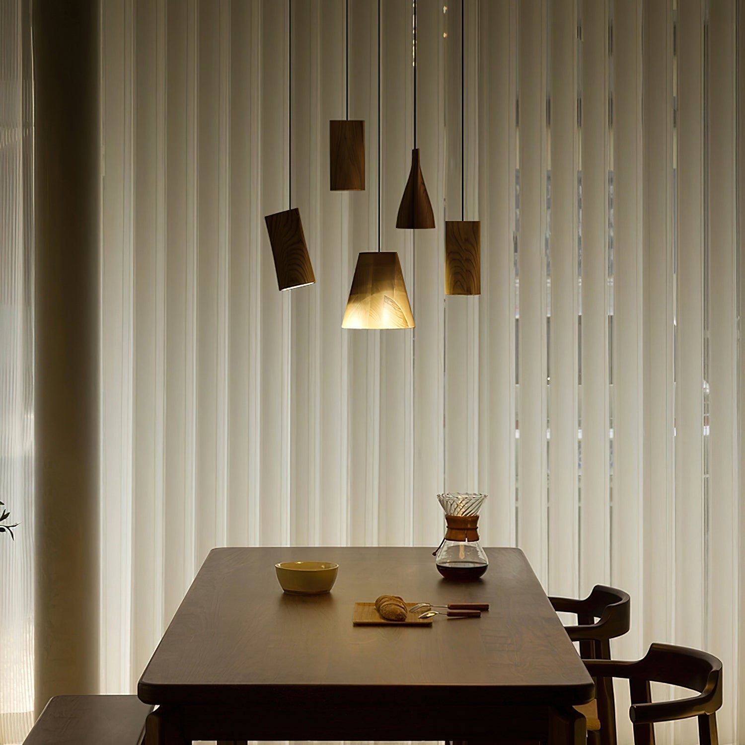 Ivarara Suspension Bois Asymétrique