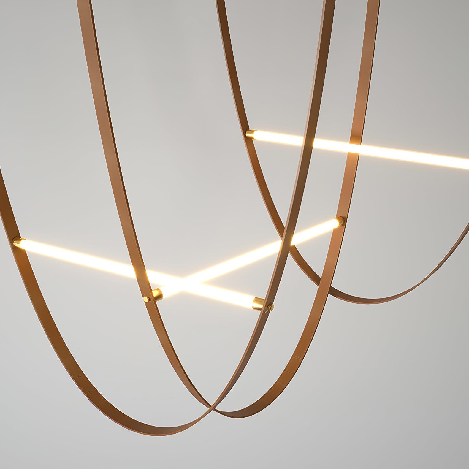 Belt Lampe à Suspension en Cuir et Silicone Minimaliste