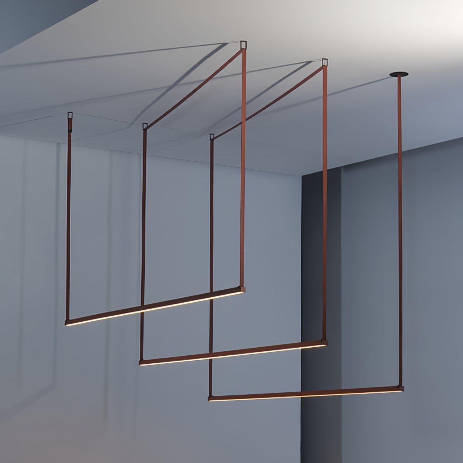 Gideon Suspension Linéaire Minimaliste en Métal
