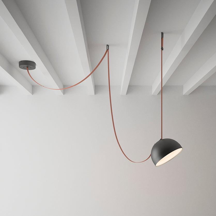 Cog Suspension Moderne Minimaliste en Cuir
