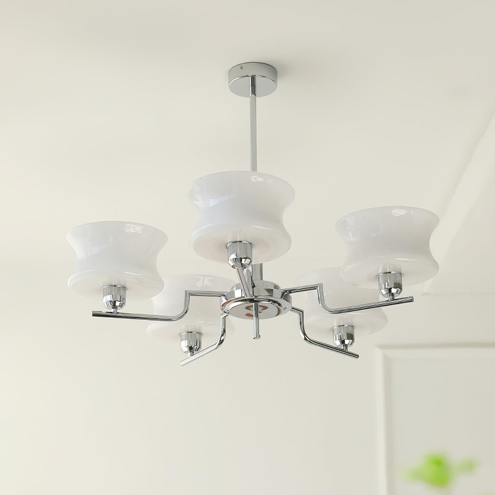 Lustra Lustre en Verre Vintage Doré Naturel