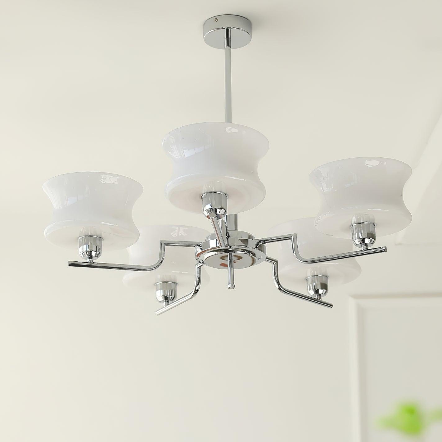 Lustra Lustre en Verre Vintage Doré Naturel